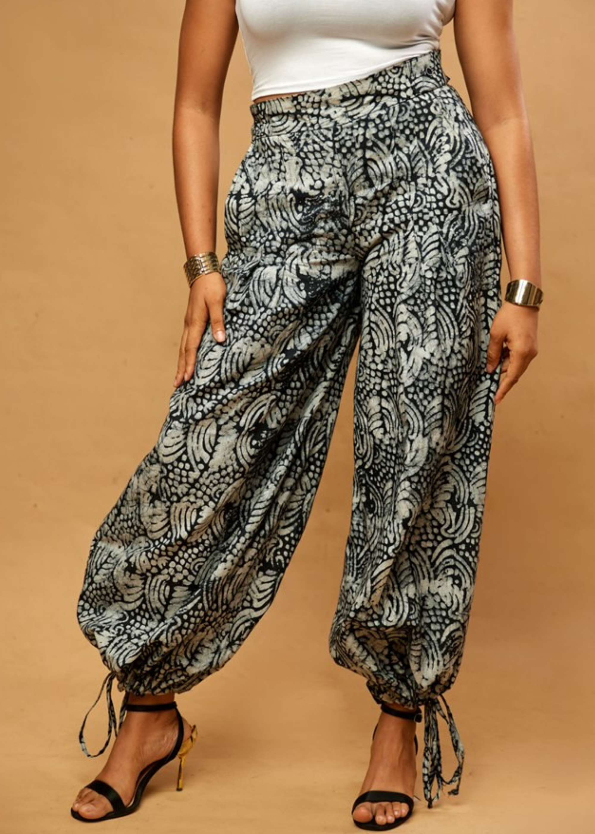 Flower Convertible Pants (Hand-dyed)