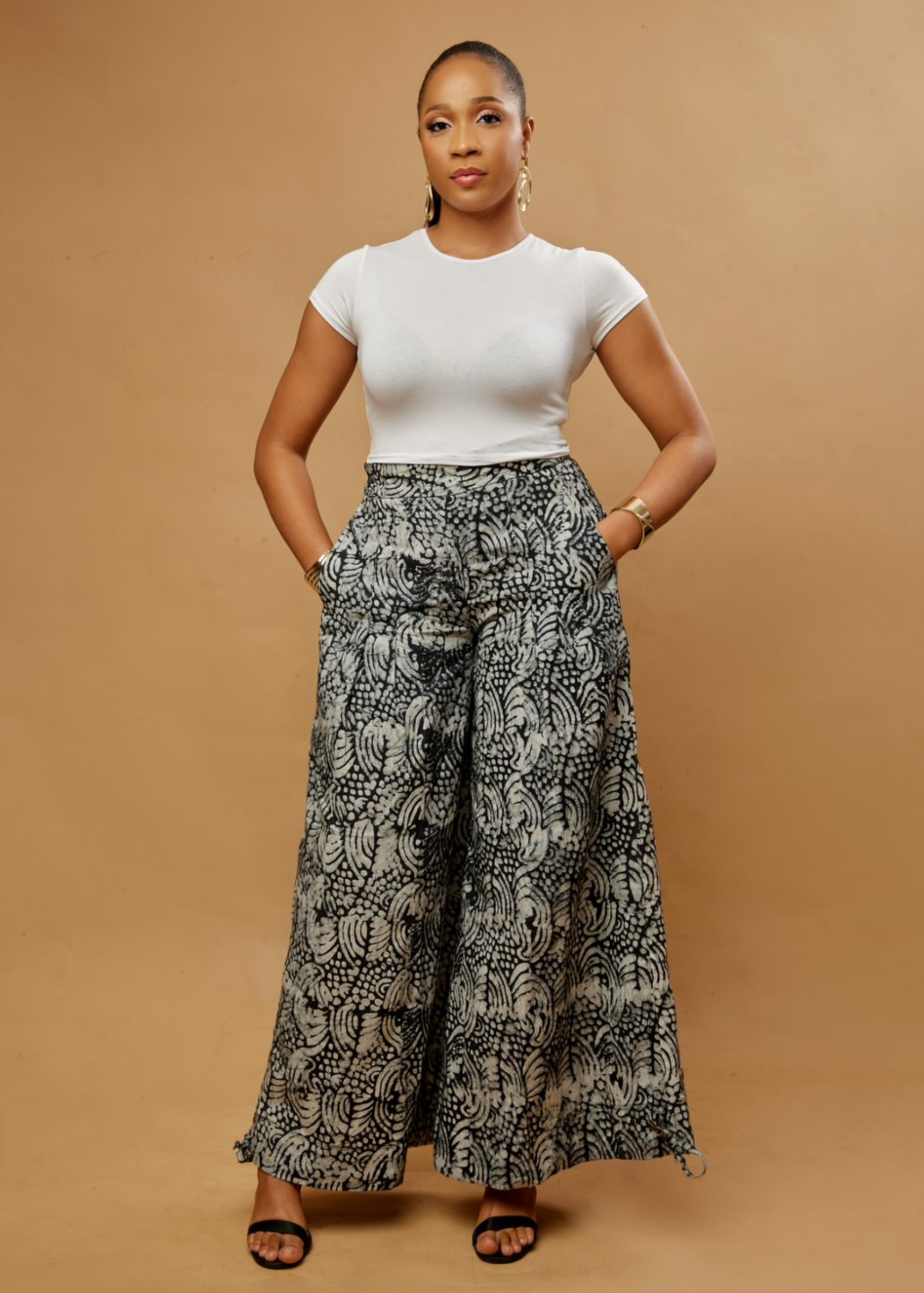 Flower Convertible Pants (Hand-dyed)