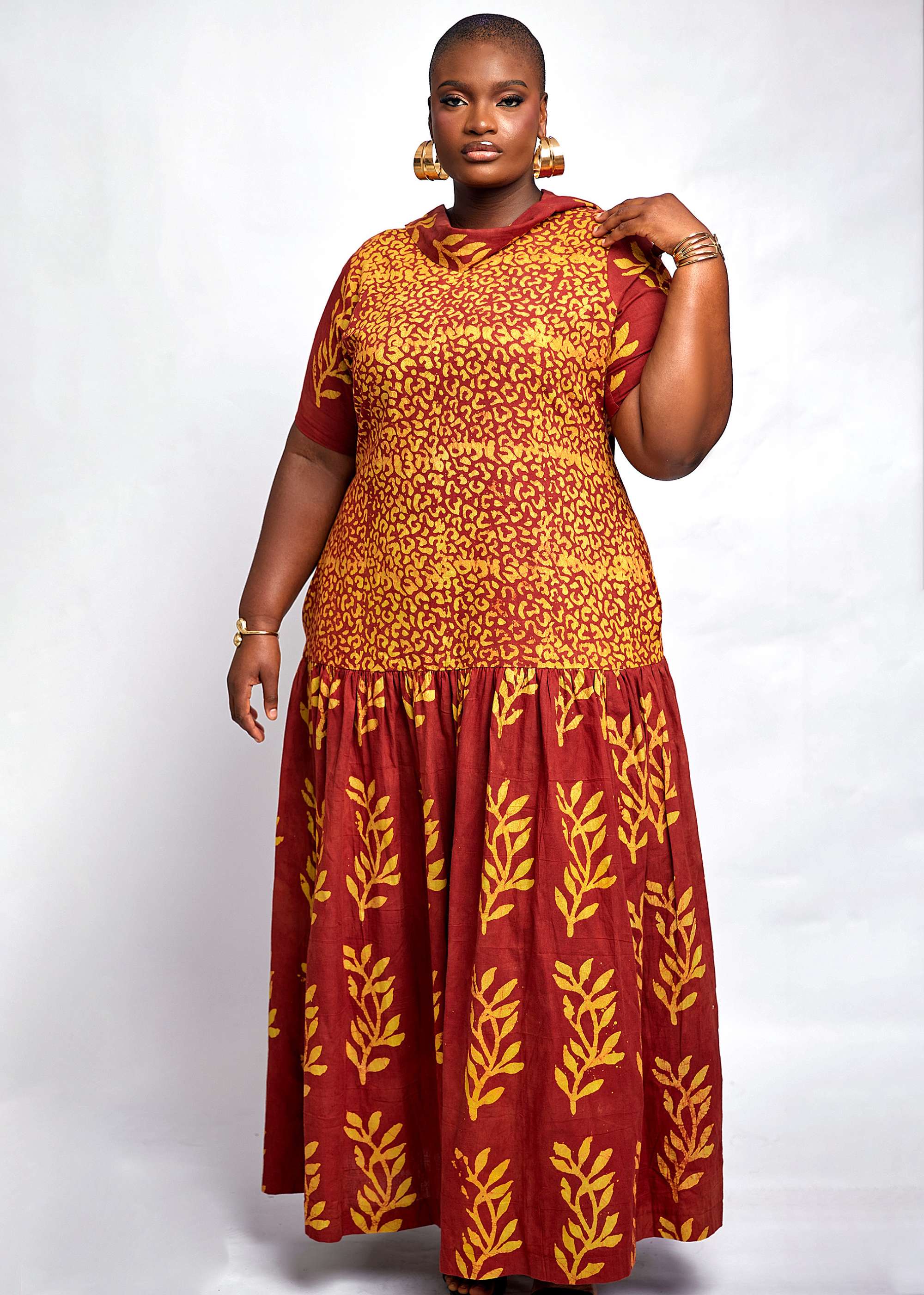 Hand-dyed Wild Maxi Dress