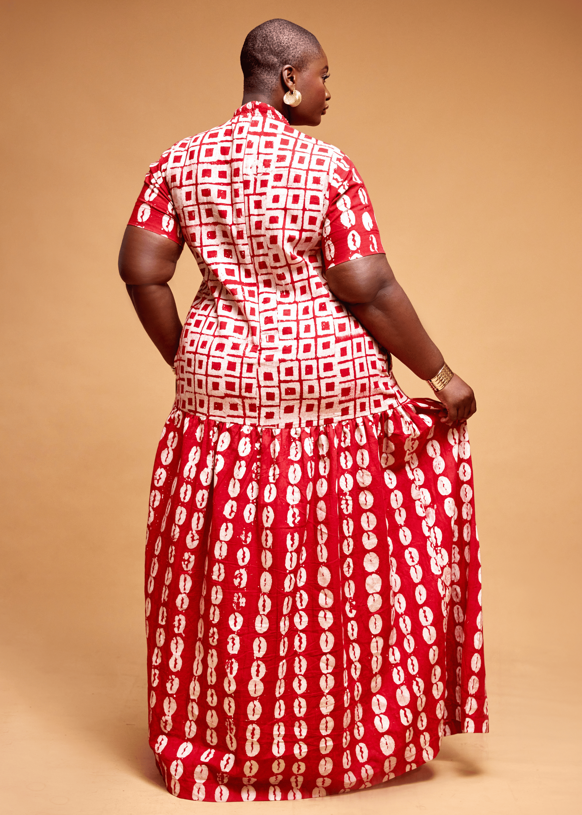 Square Maxi Dress (Hand-dyed)