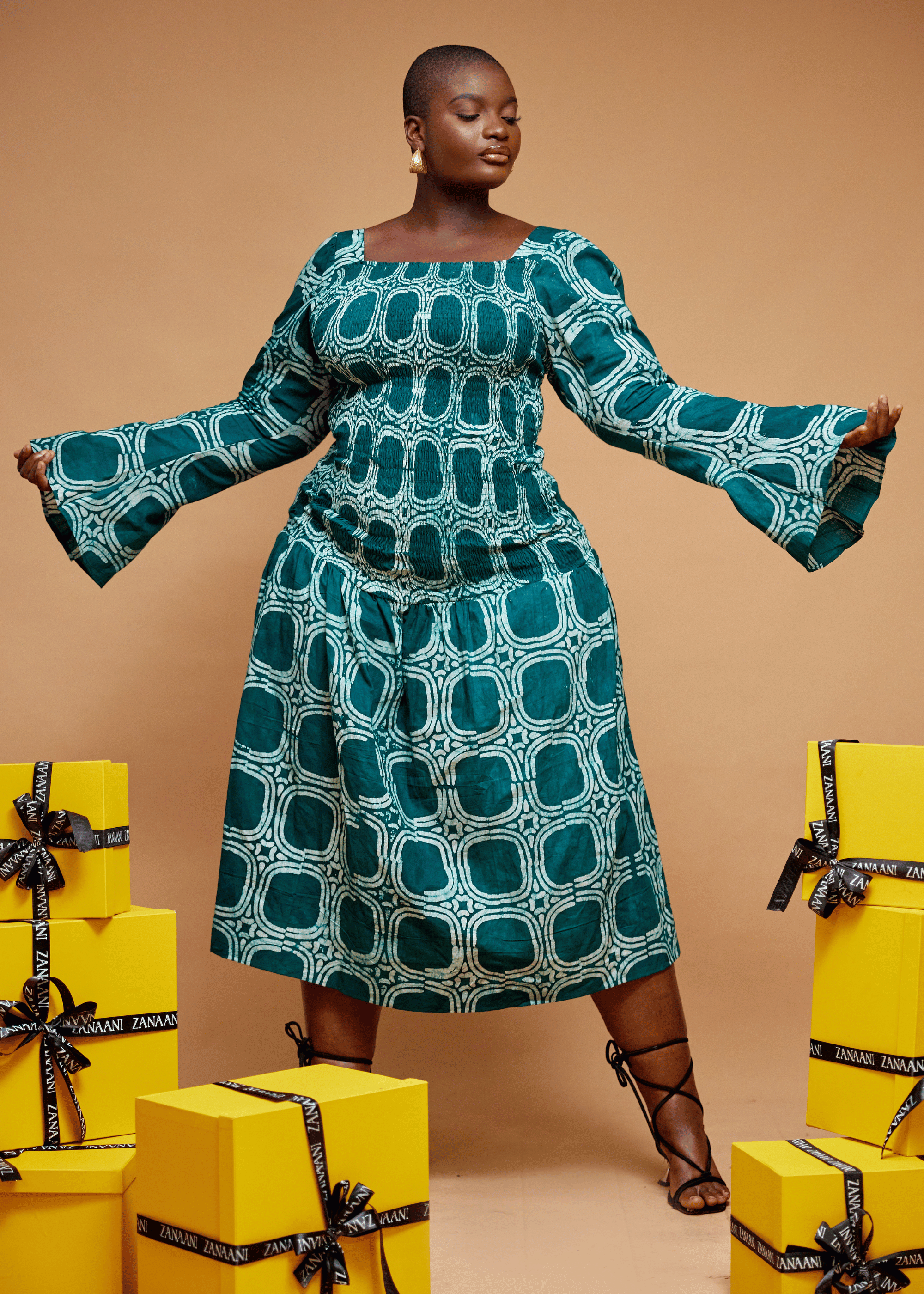 Net Smock Dress