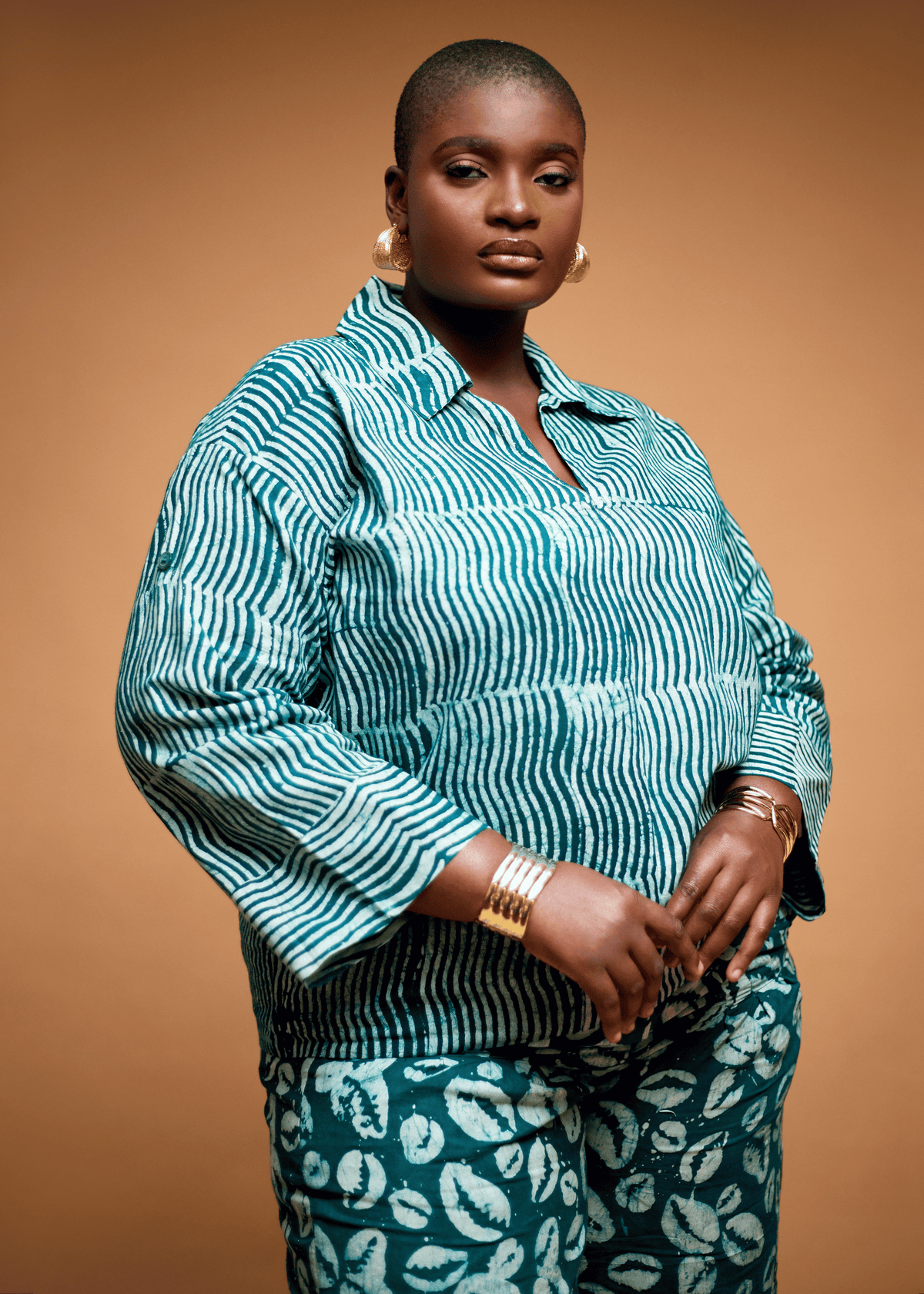 Wavy Matching Set (Hand-Dyed) | Zanaani