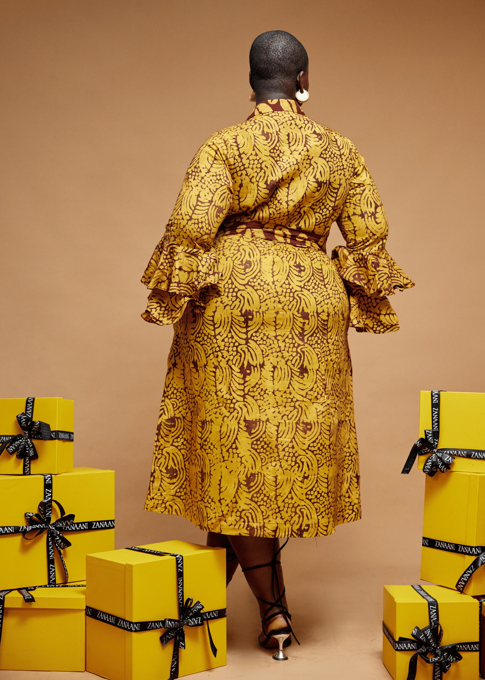 Hand-dyed S-Block Dress