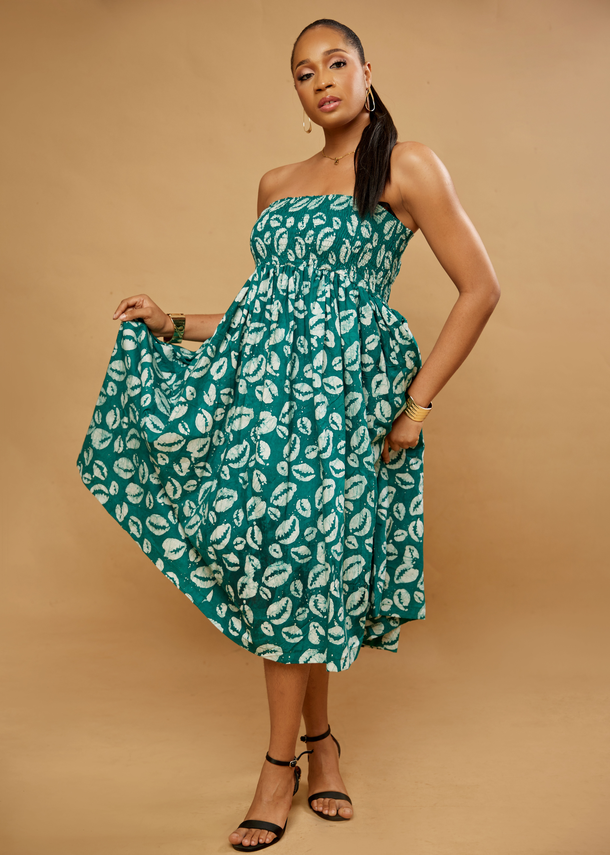 Shell Convertible Dress (Hand-dyed)