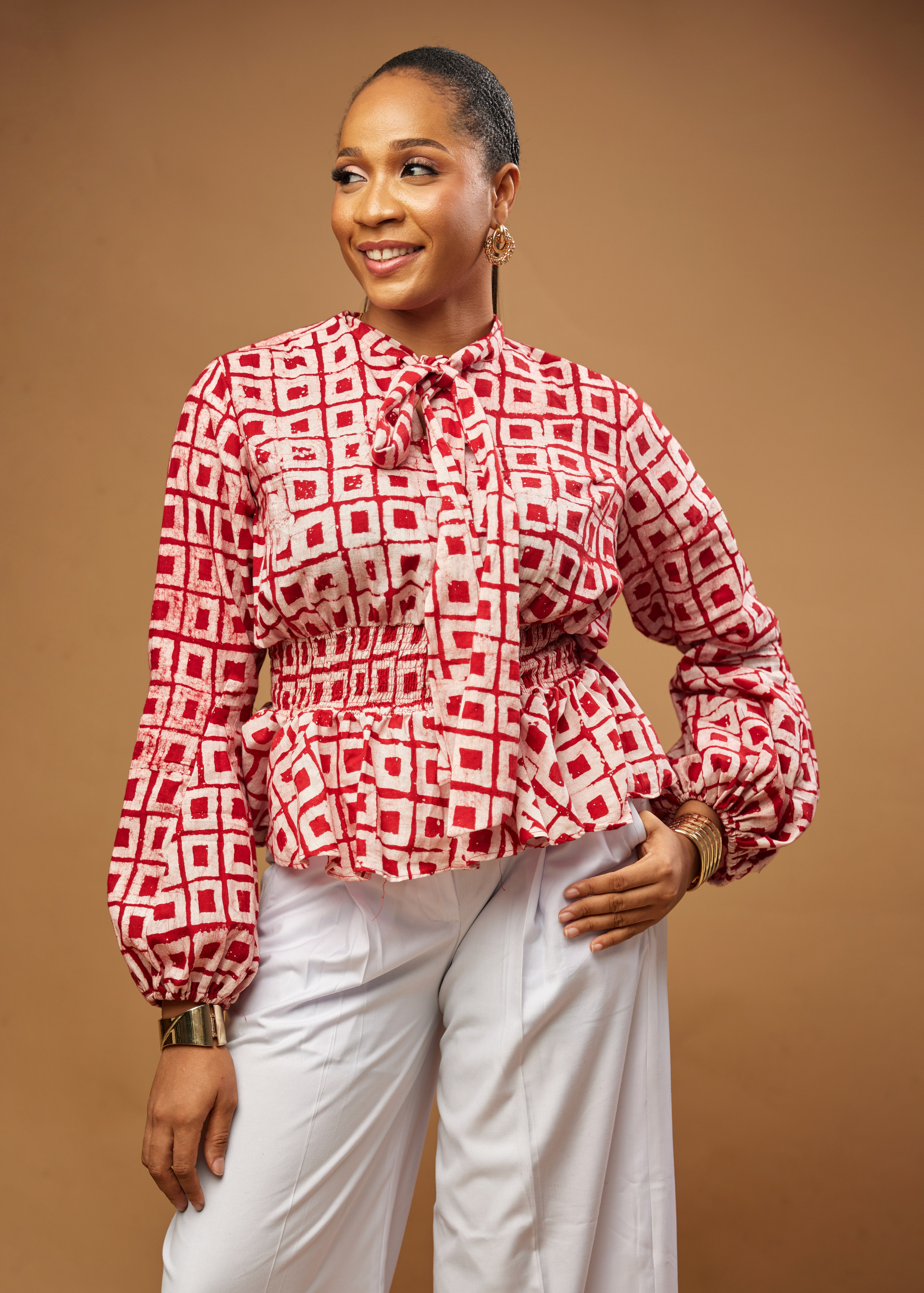 Square Peplum Top
