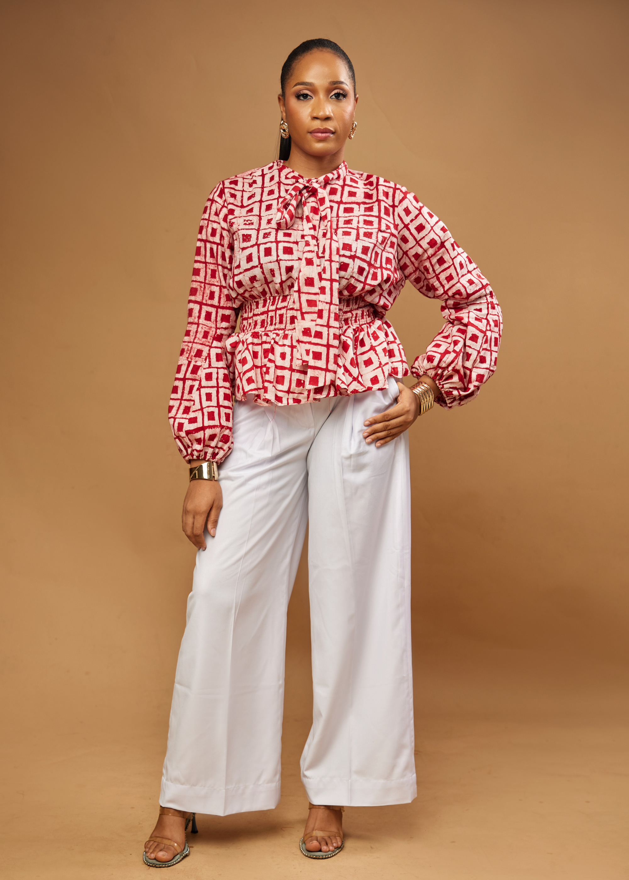 Square Peplum Top