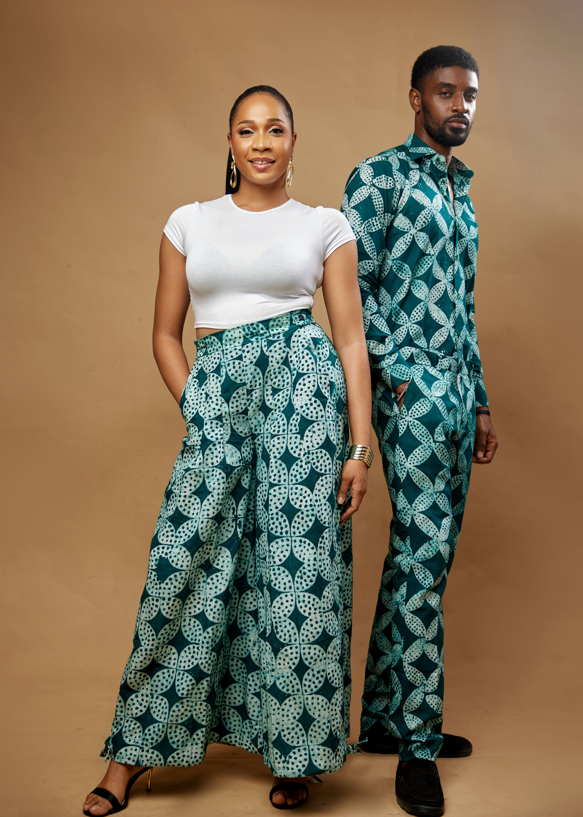 Flower Convertible Pants (Hand-dyed)