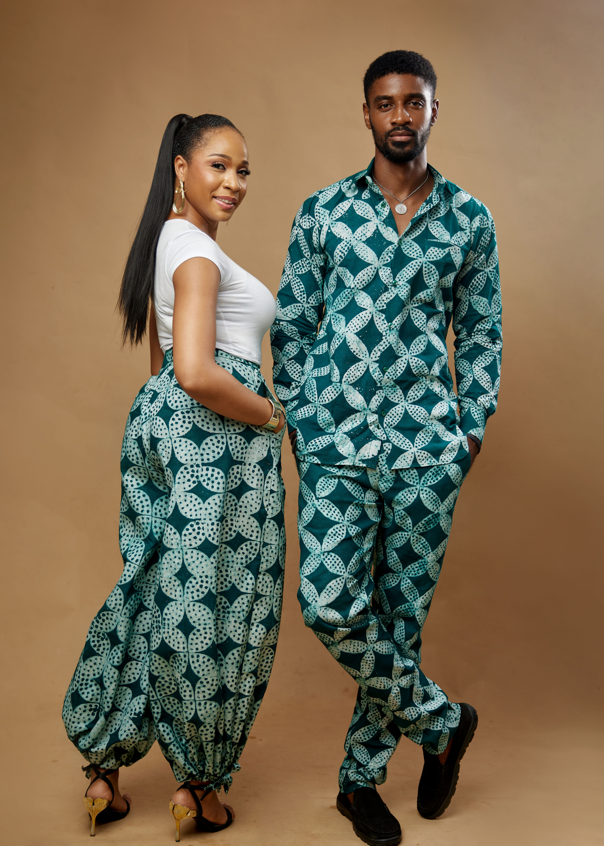 Flower Convertible Pants (Hand-dyed)