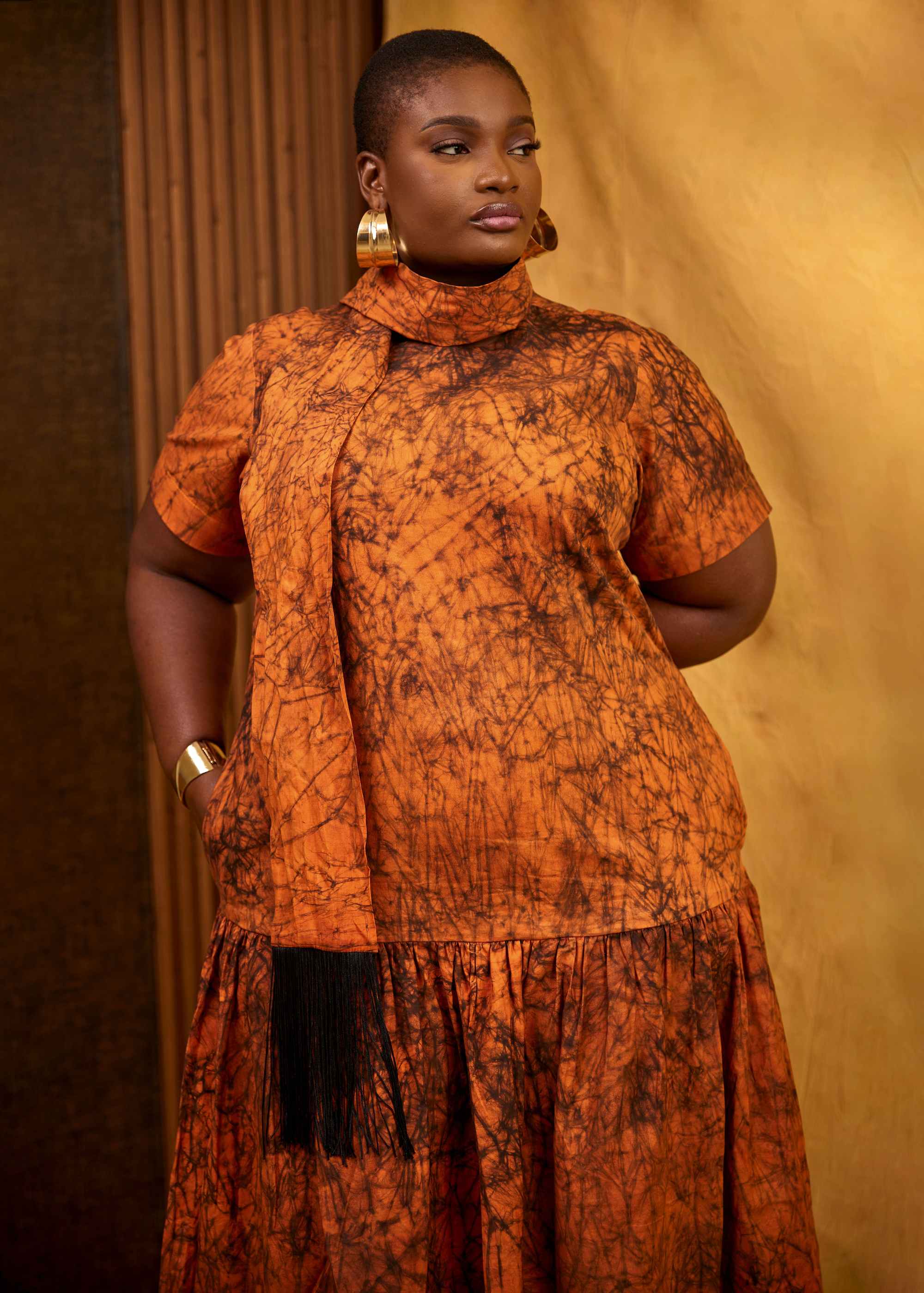 Writing Maxi Dress (Hand-dyed)