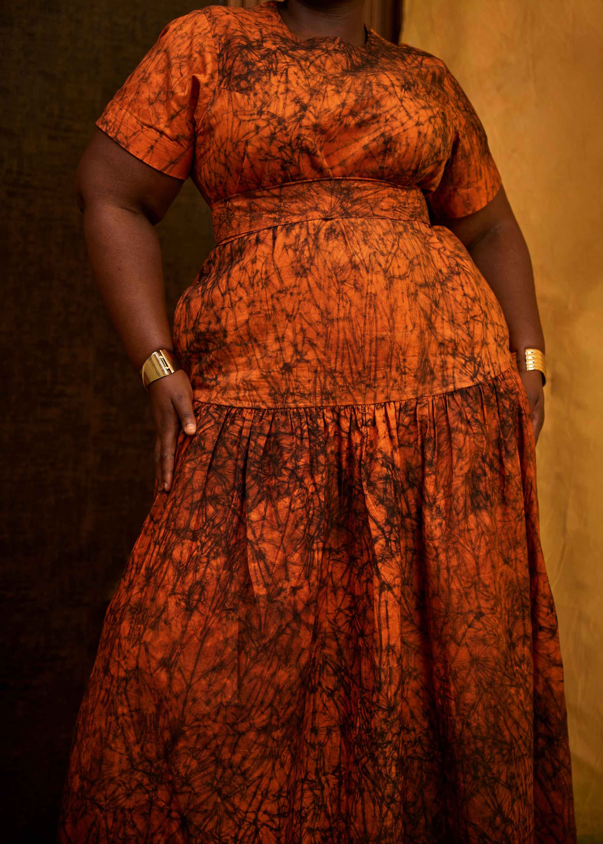 Writing Maxi Dress (Hand-dyed)