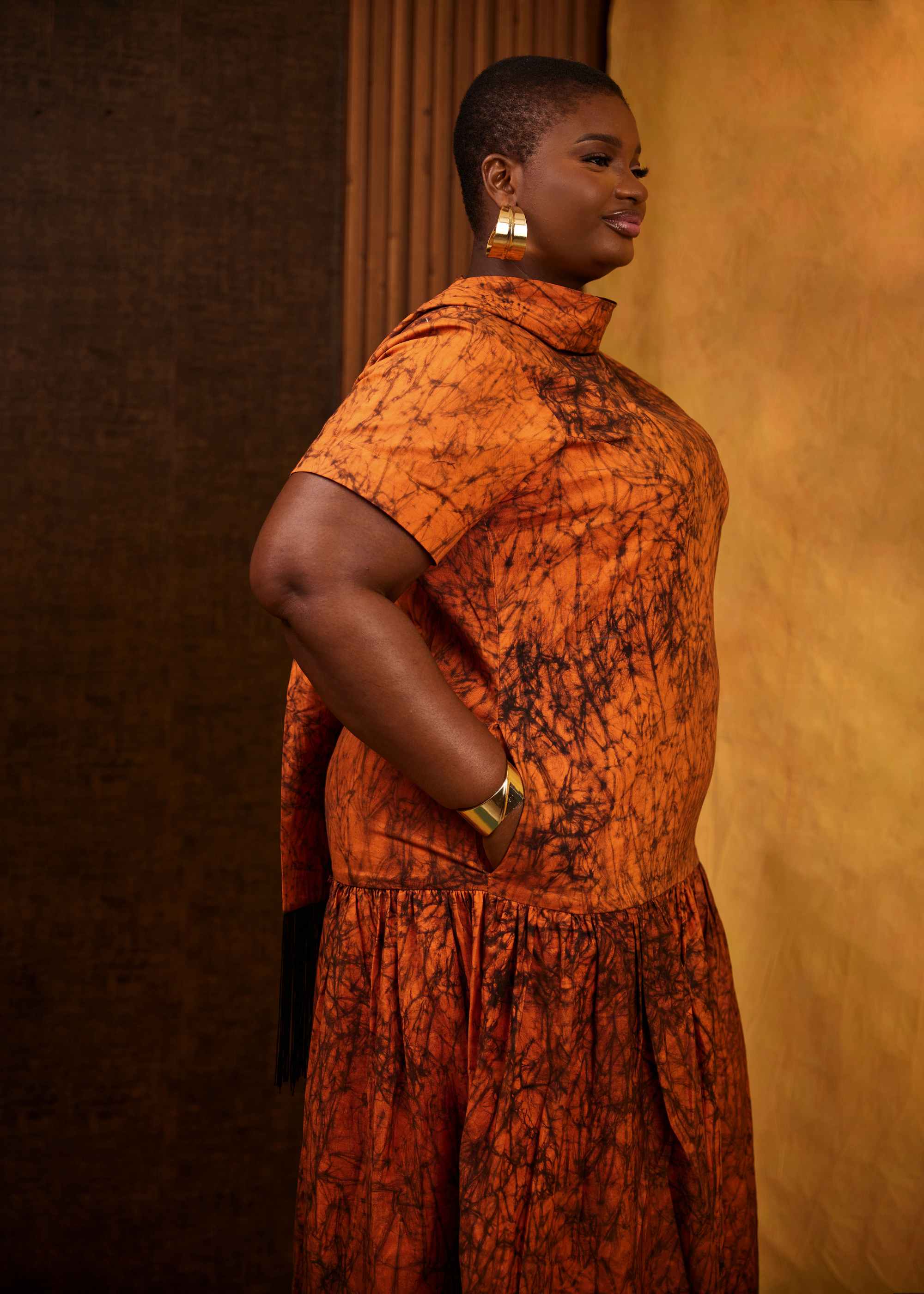 Writing Maxi Dress (Hand-dyed)