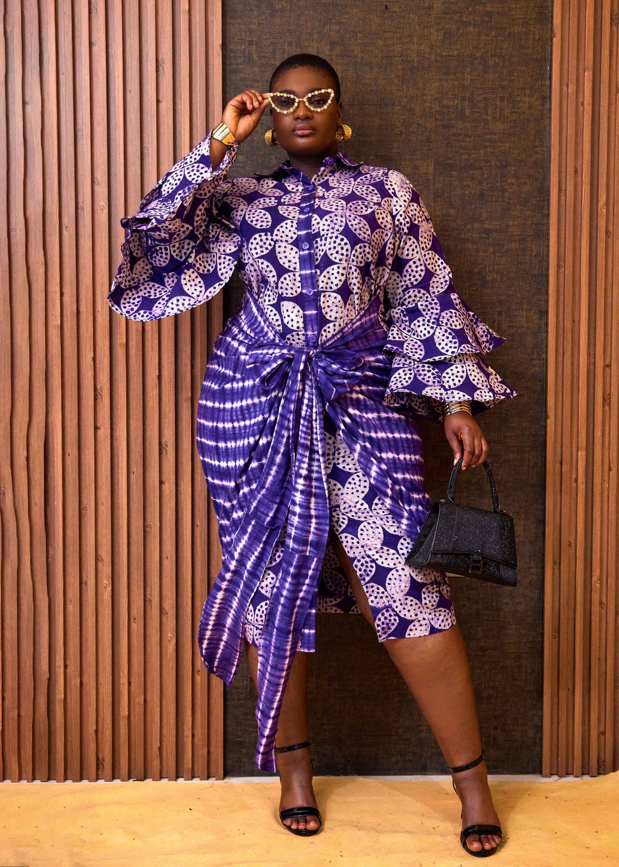 Flower Sarong Dress (Hand-Dyed)