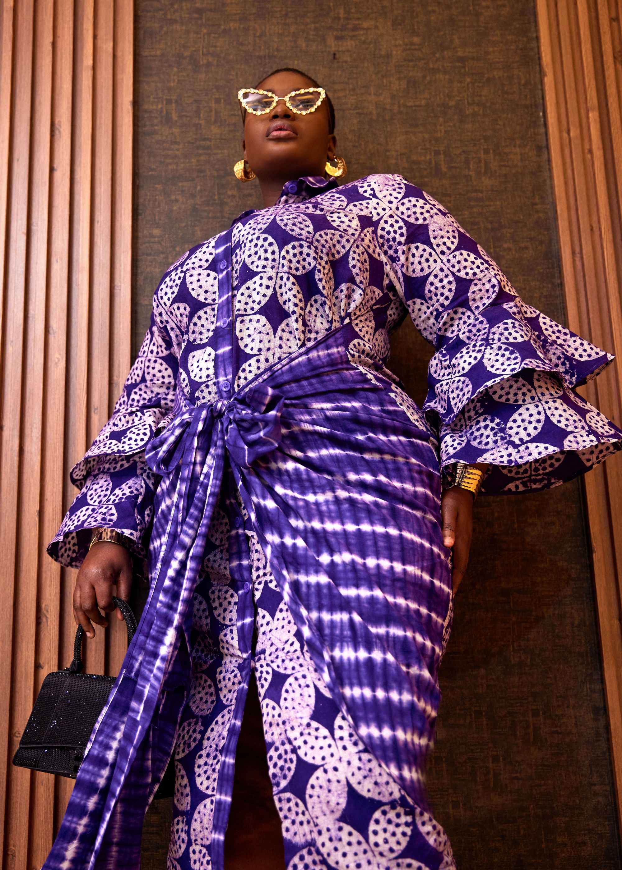 Flower Sarong Dress (Hand-Dyed)