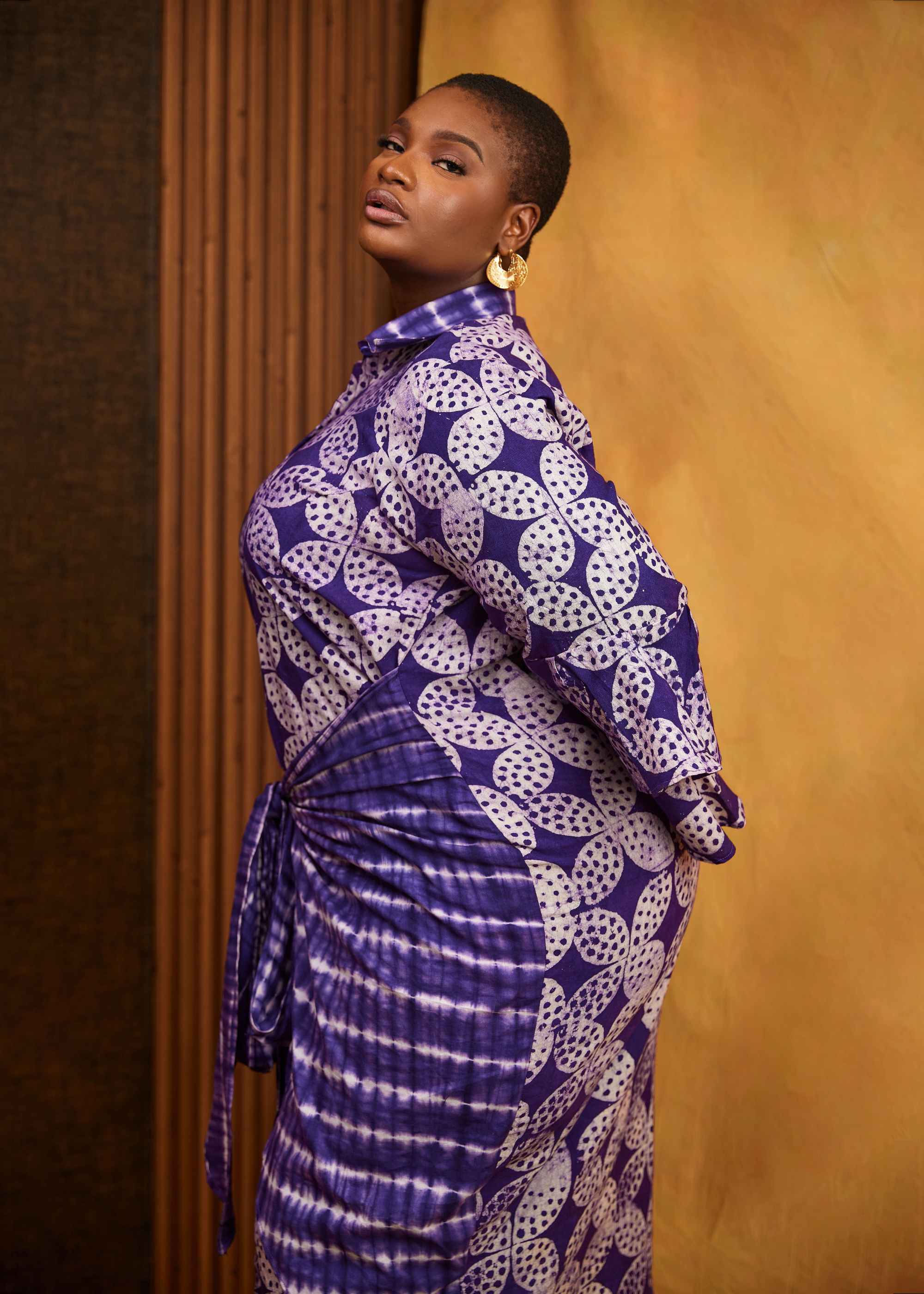 Flower Sarong Dress (Hand-Dyed)