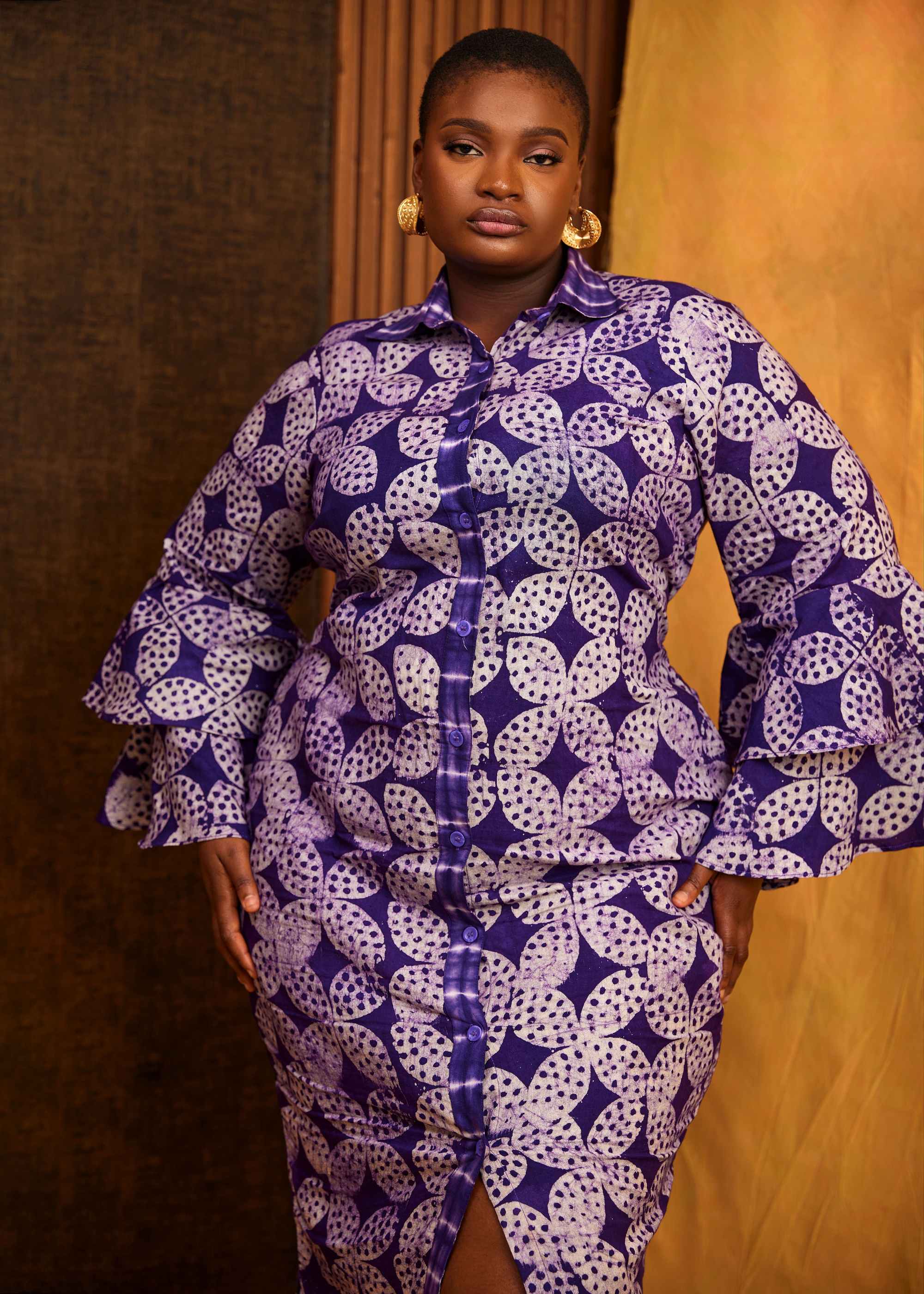 Flower Sarong Dress (Hand-Dyed)