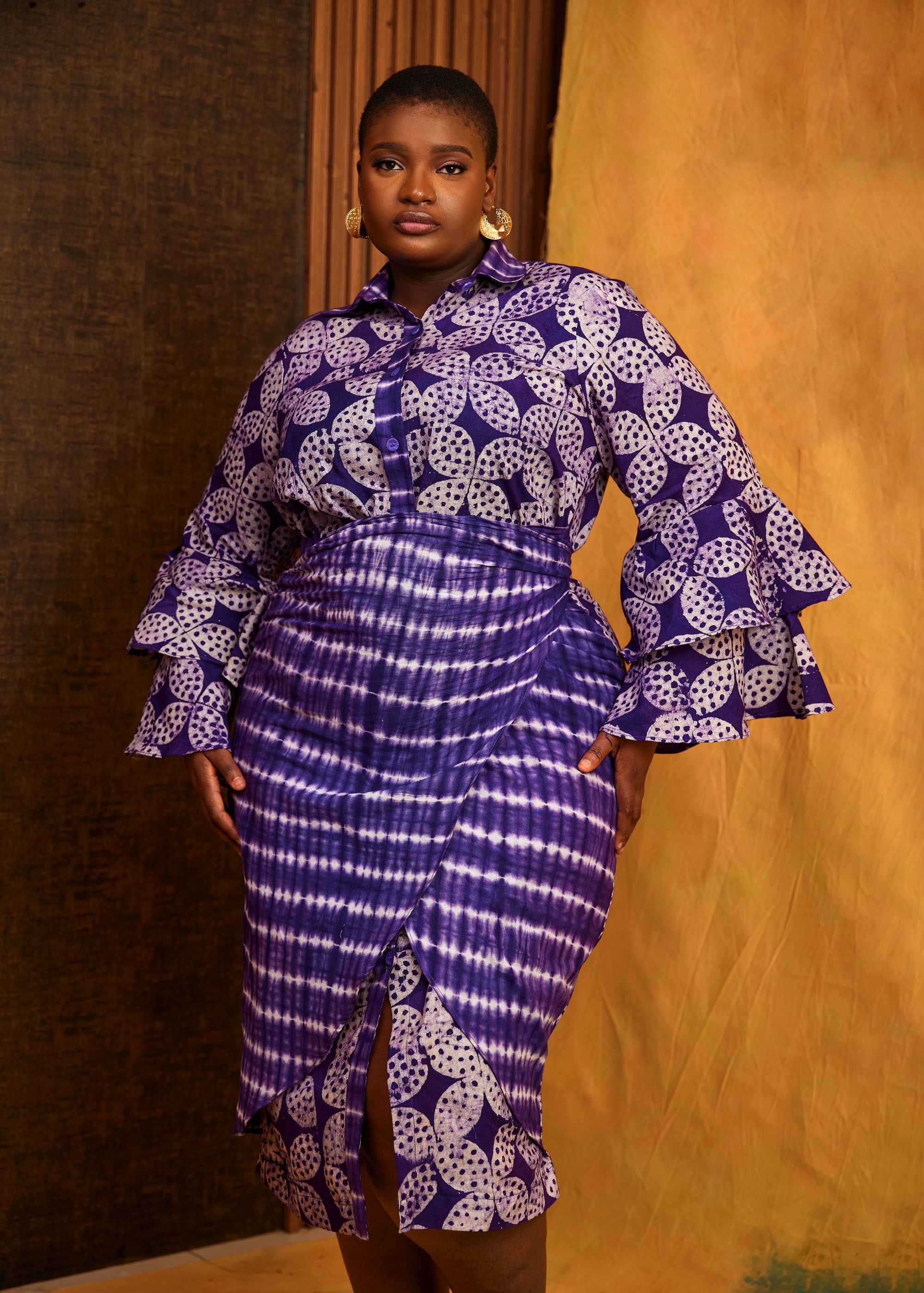 Flower Sarong Dress (Hand-Dyed)