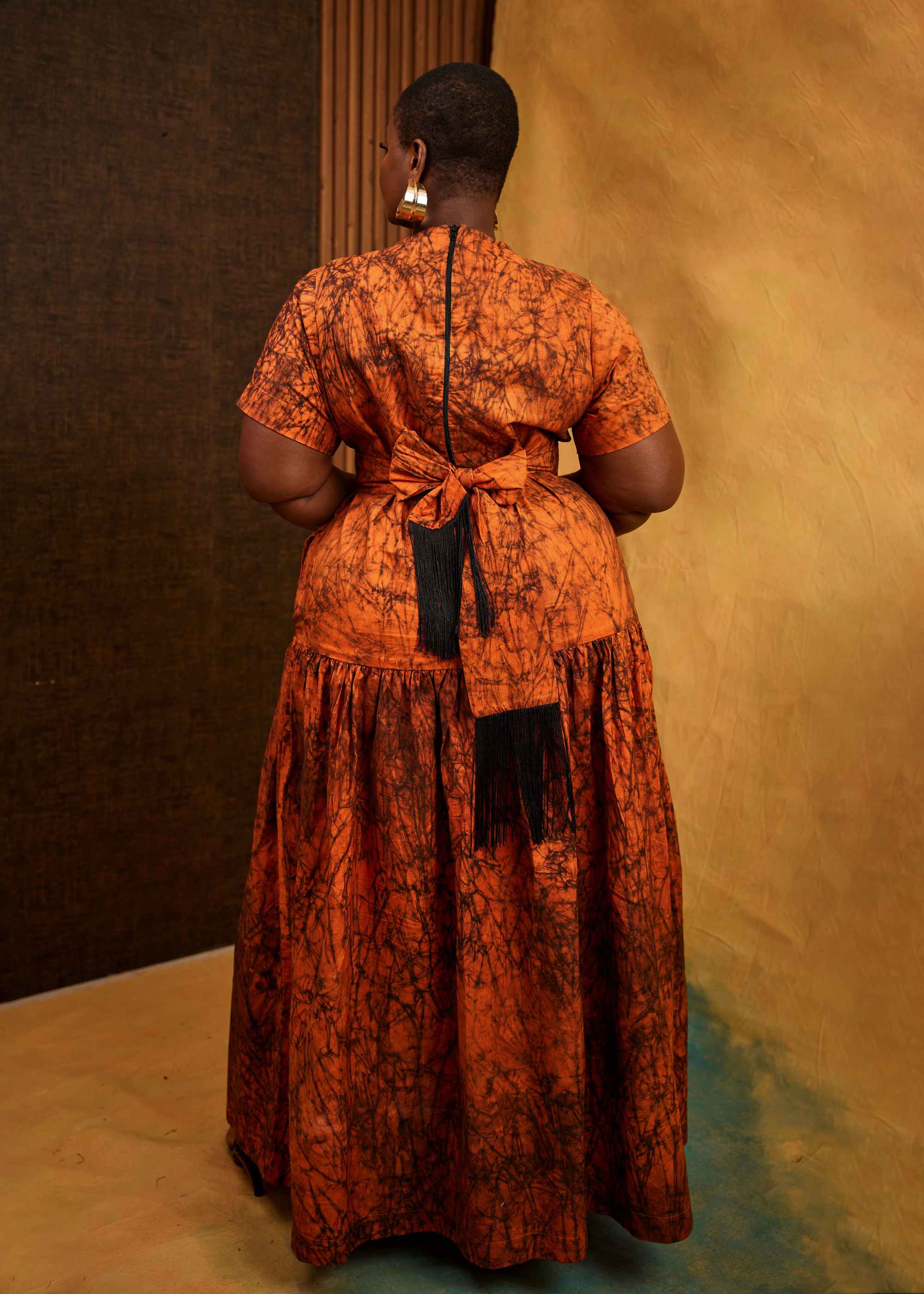 Writing Maxi Dress (Hand-dyed)