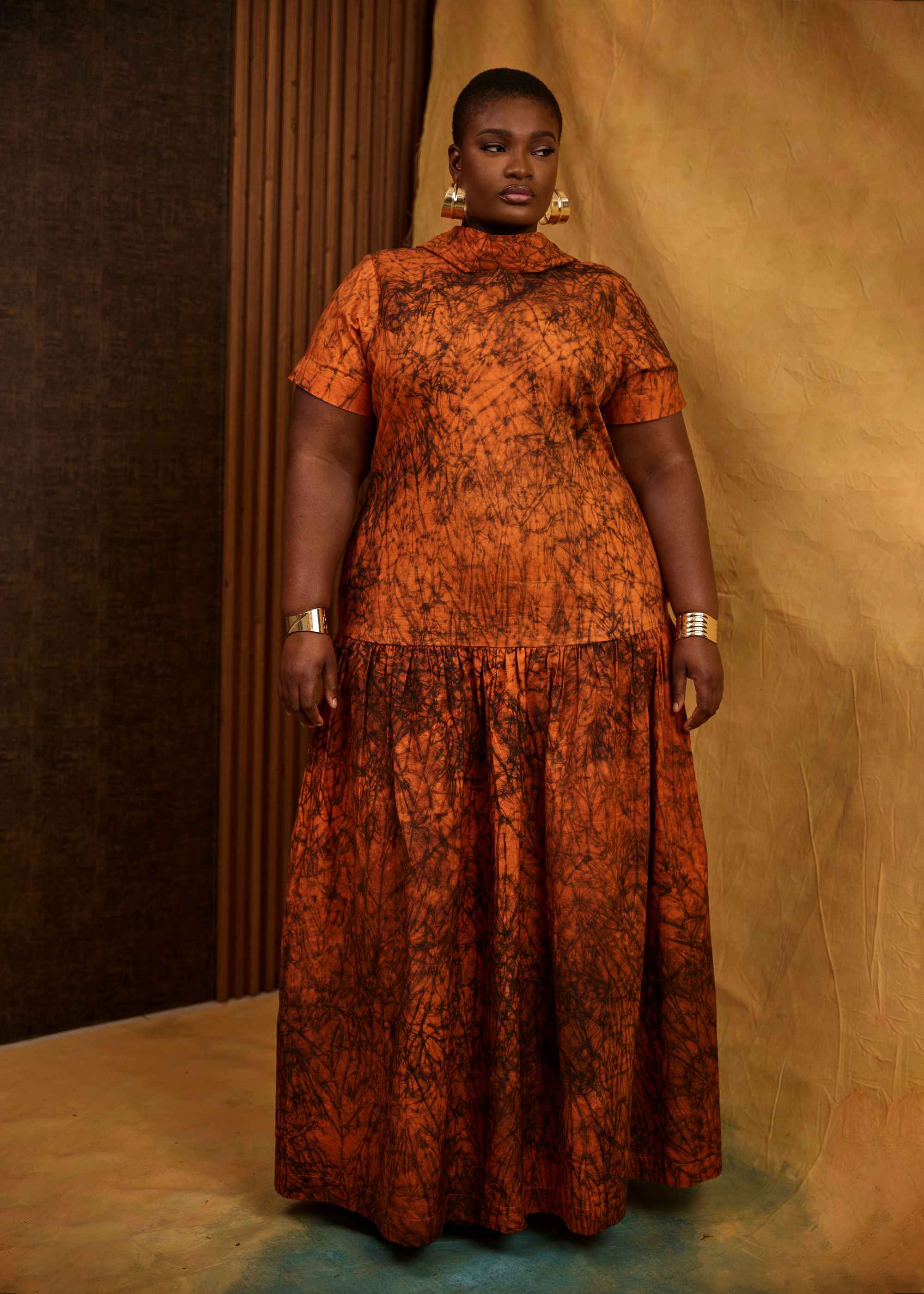 Writing Maxi Dress (Hand-dyed)