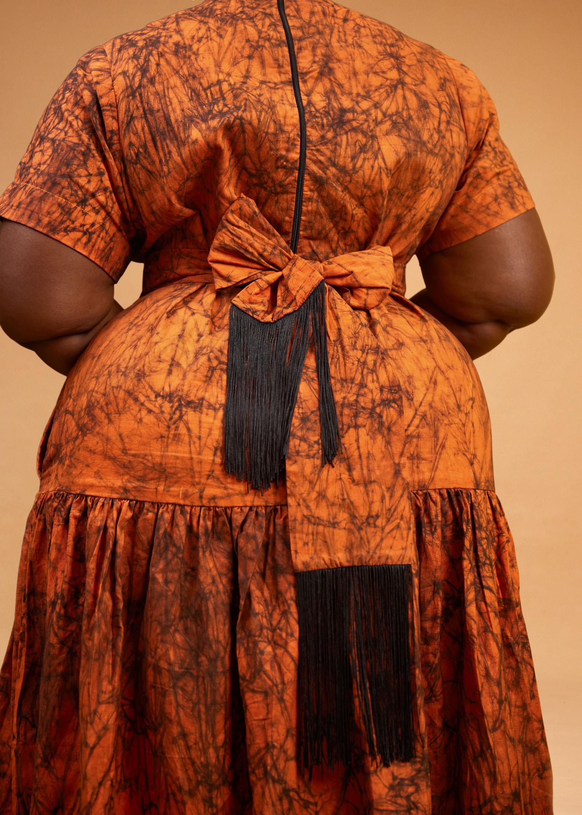 Writing Maxi Dress (Hand-dyed)