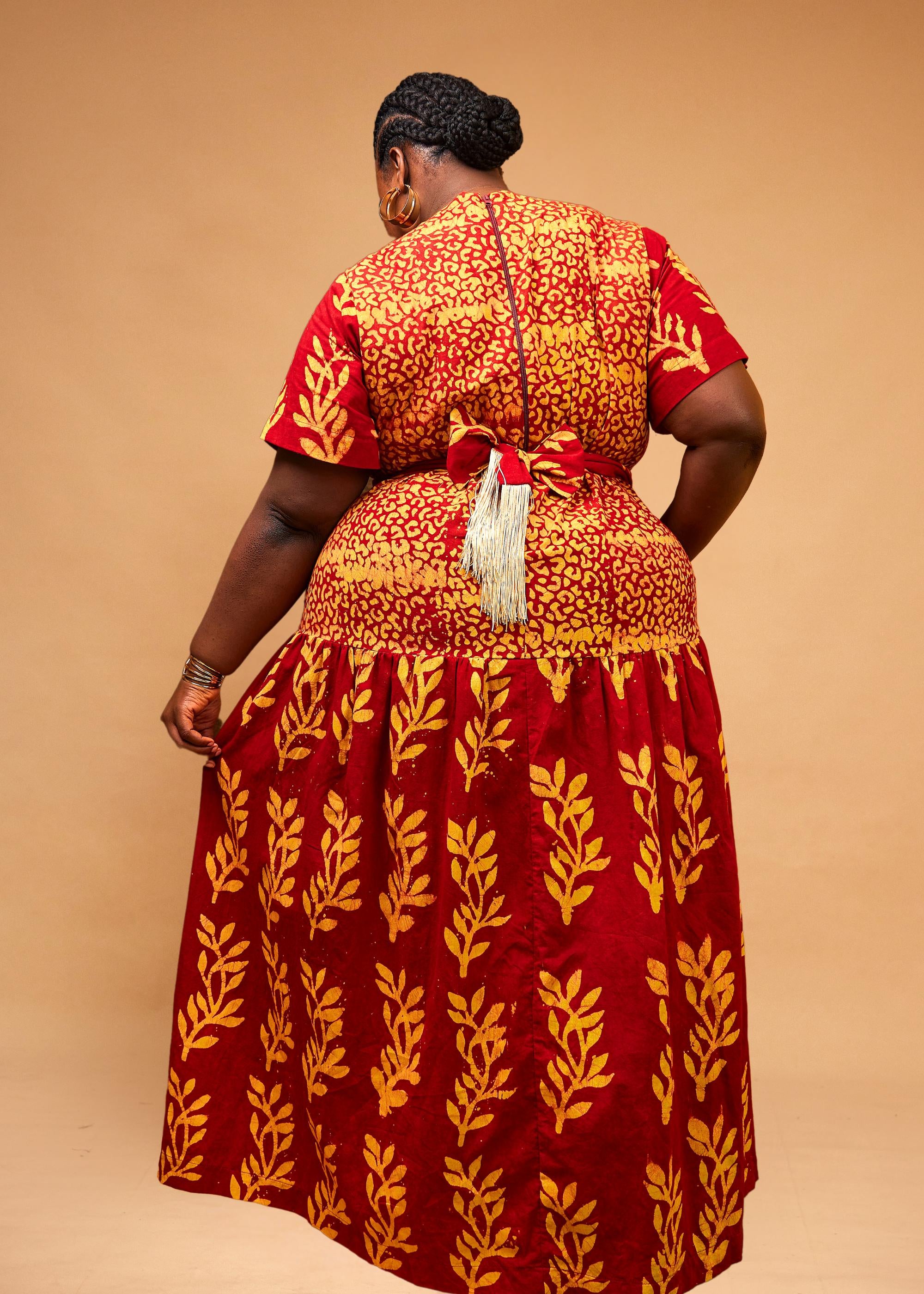 Writing Maxi Dress (Hand-dyed)