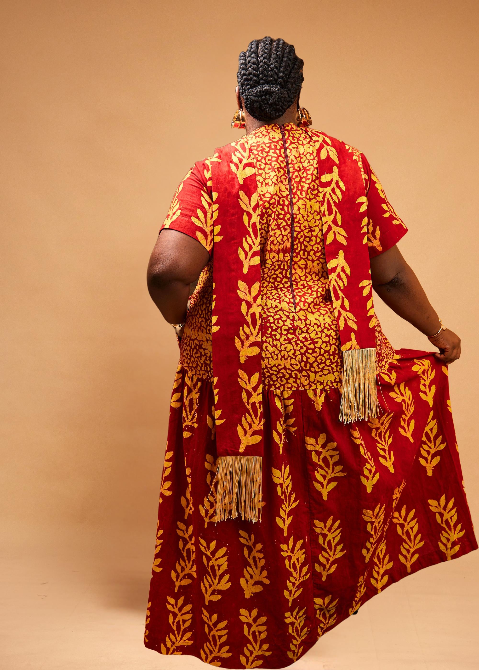 Writing Maxi Dress (Hand-dyed)