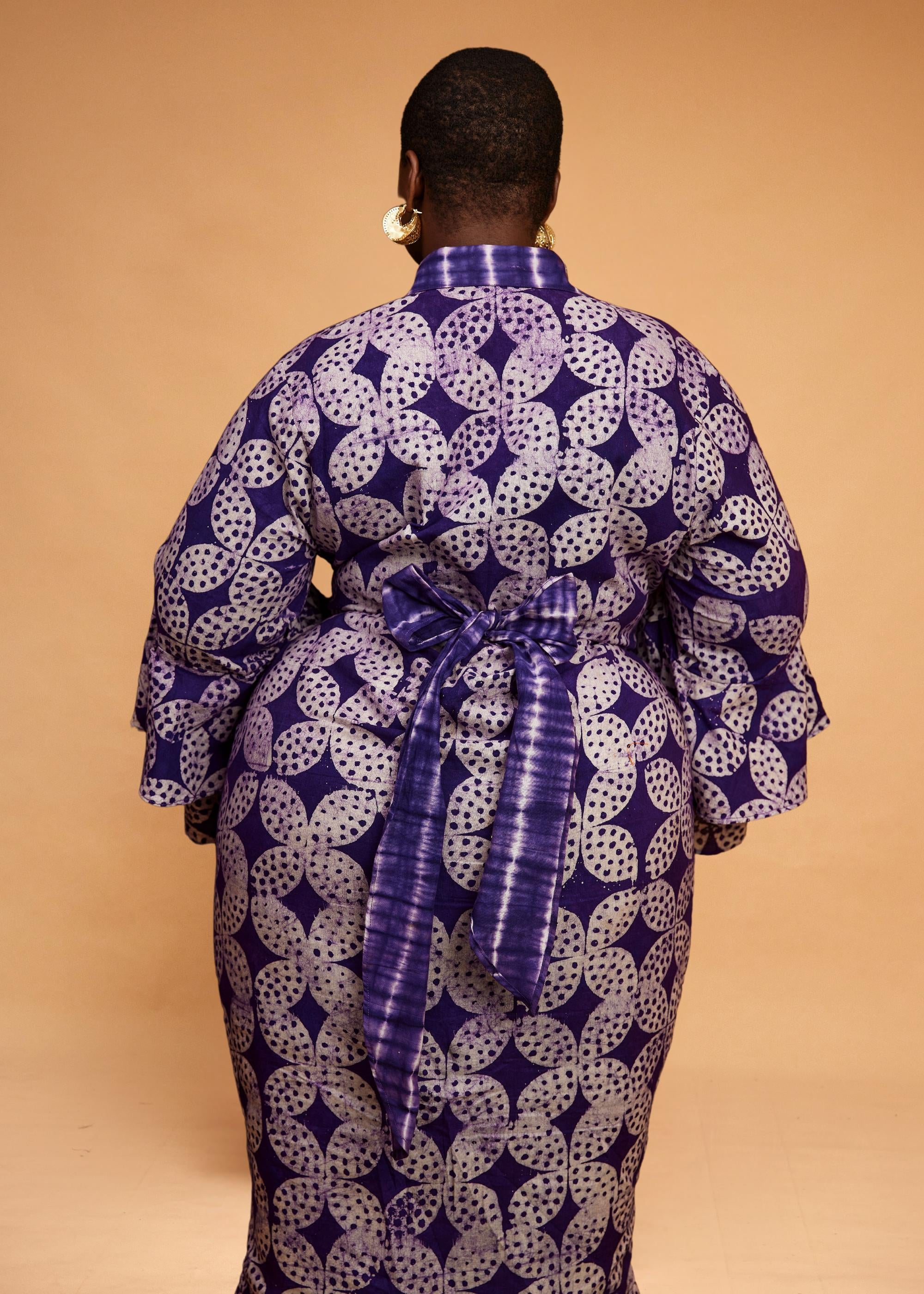 Flower Sarong Dress (Hand-Dyed)