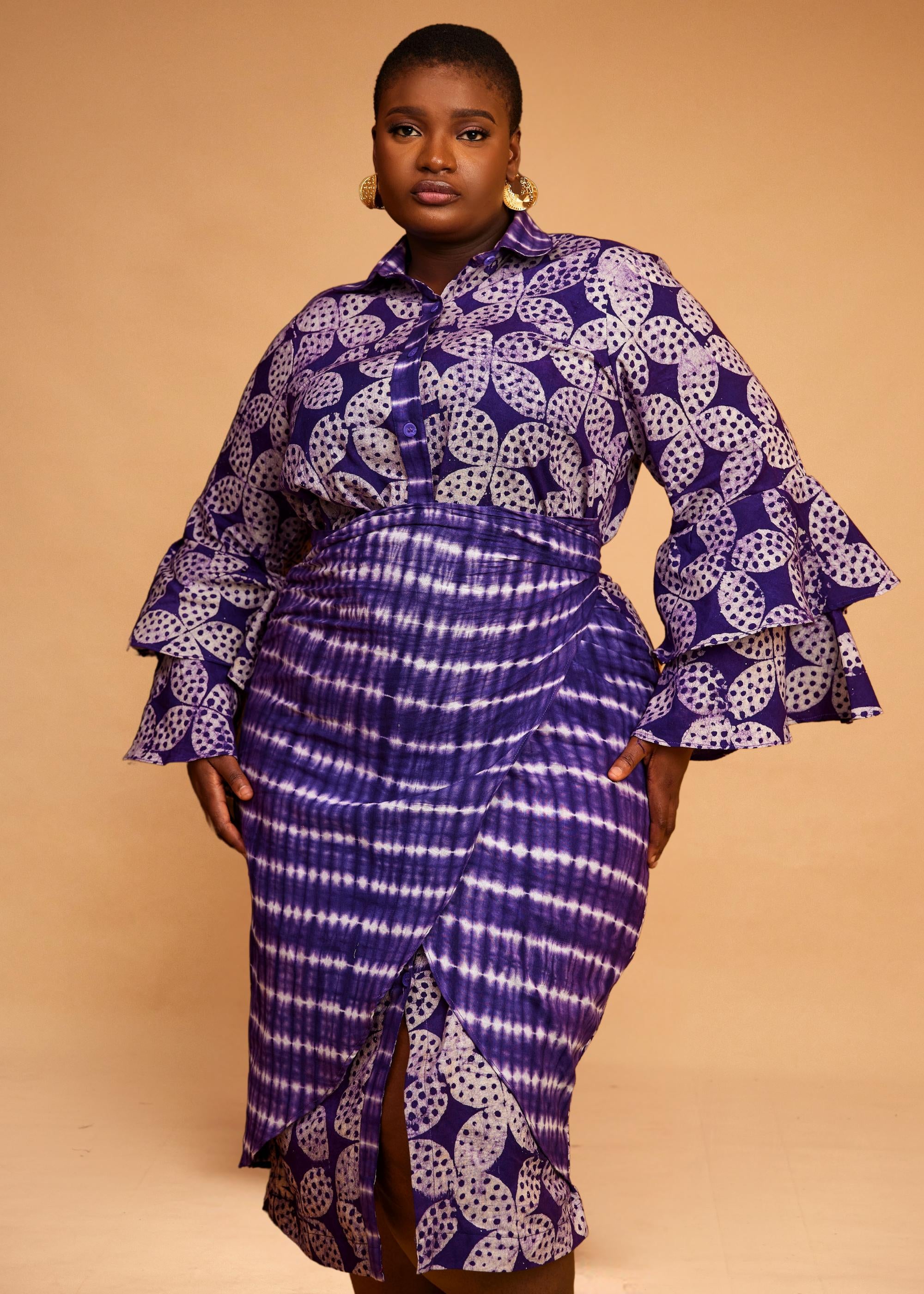 Flower Sarong Dress (Hand-Dyed)