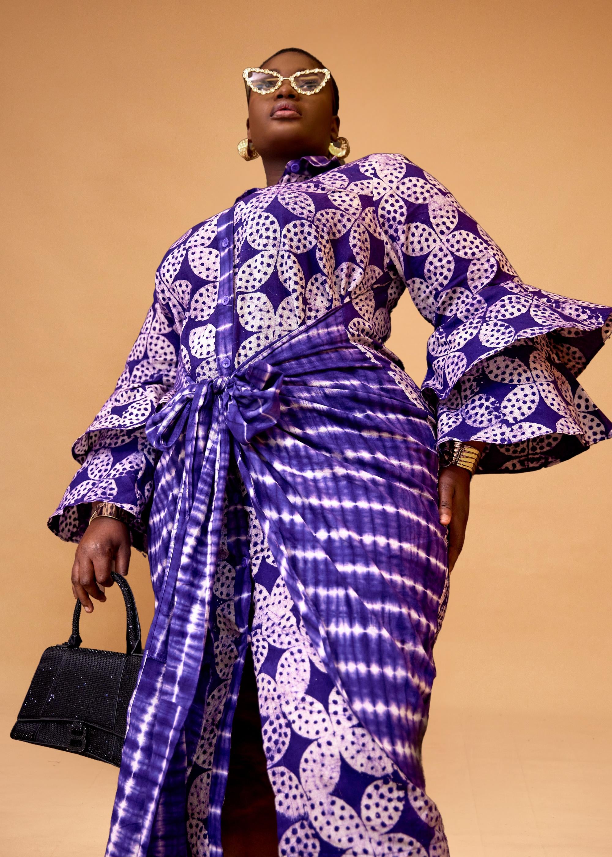 Flower Sarong Dress (Hand-Dyed)