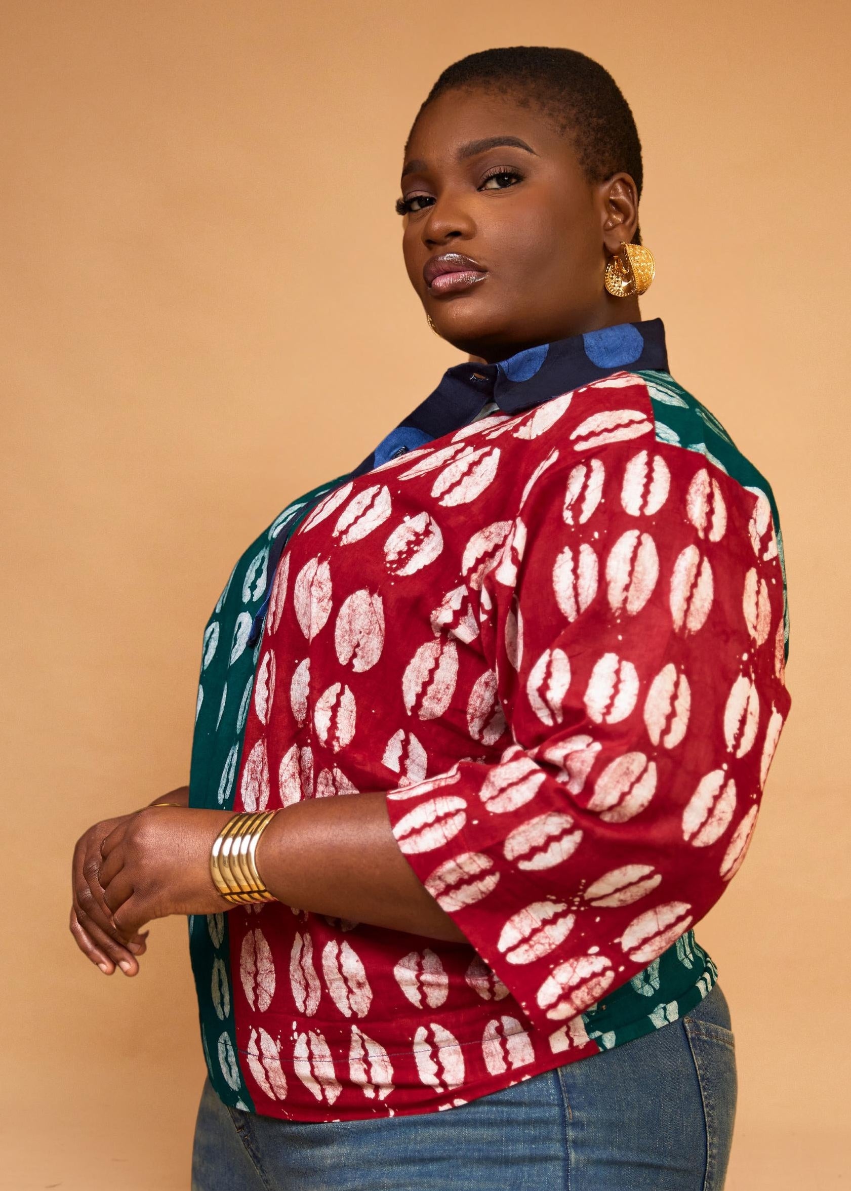 Cowrie Patch Shirt (Hand-Dyed)