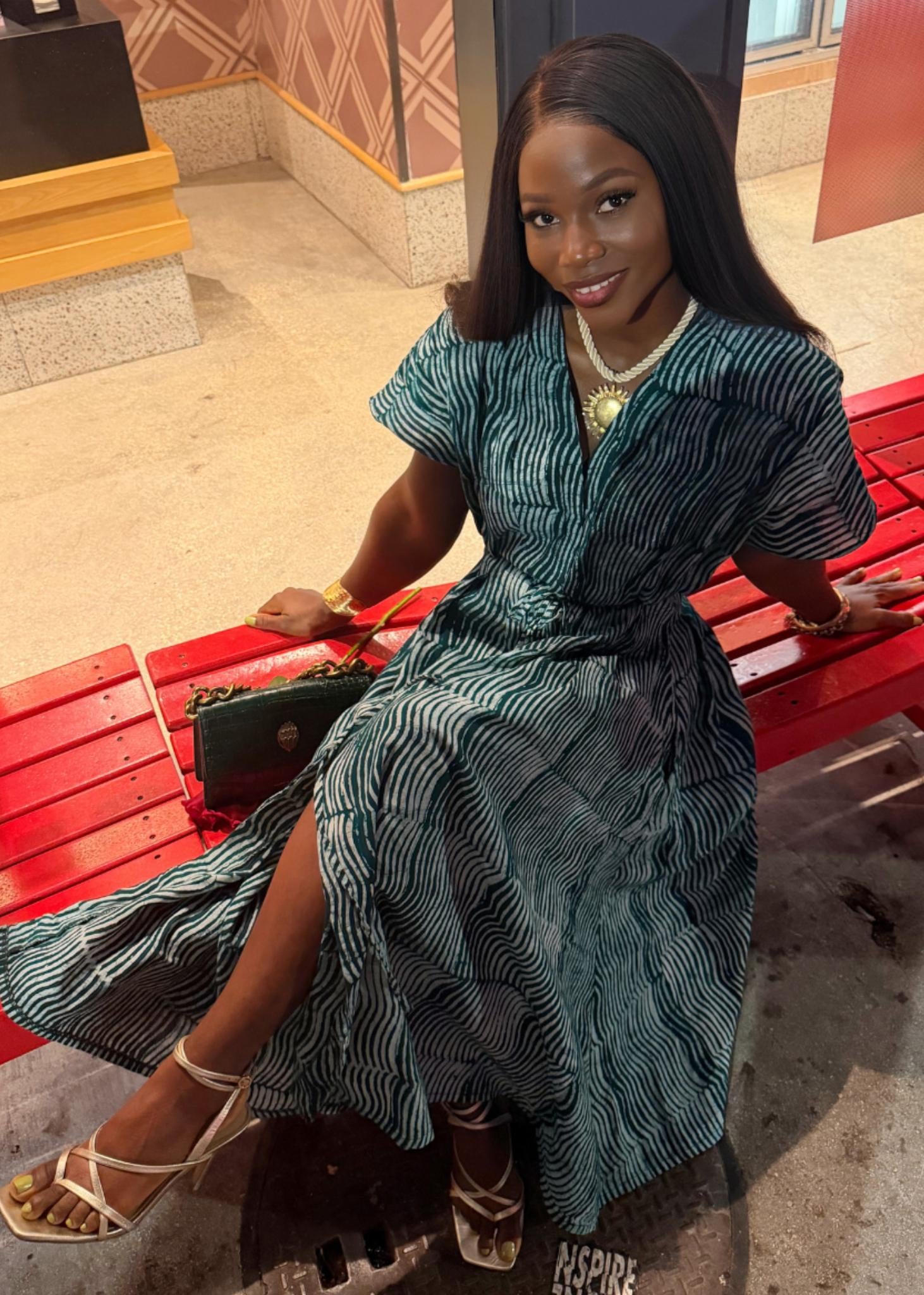 Hand-dyed Waves Dress – Zanaani