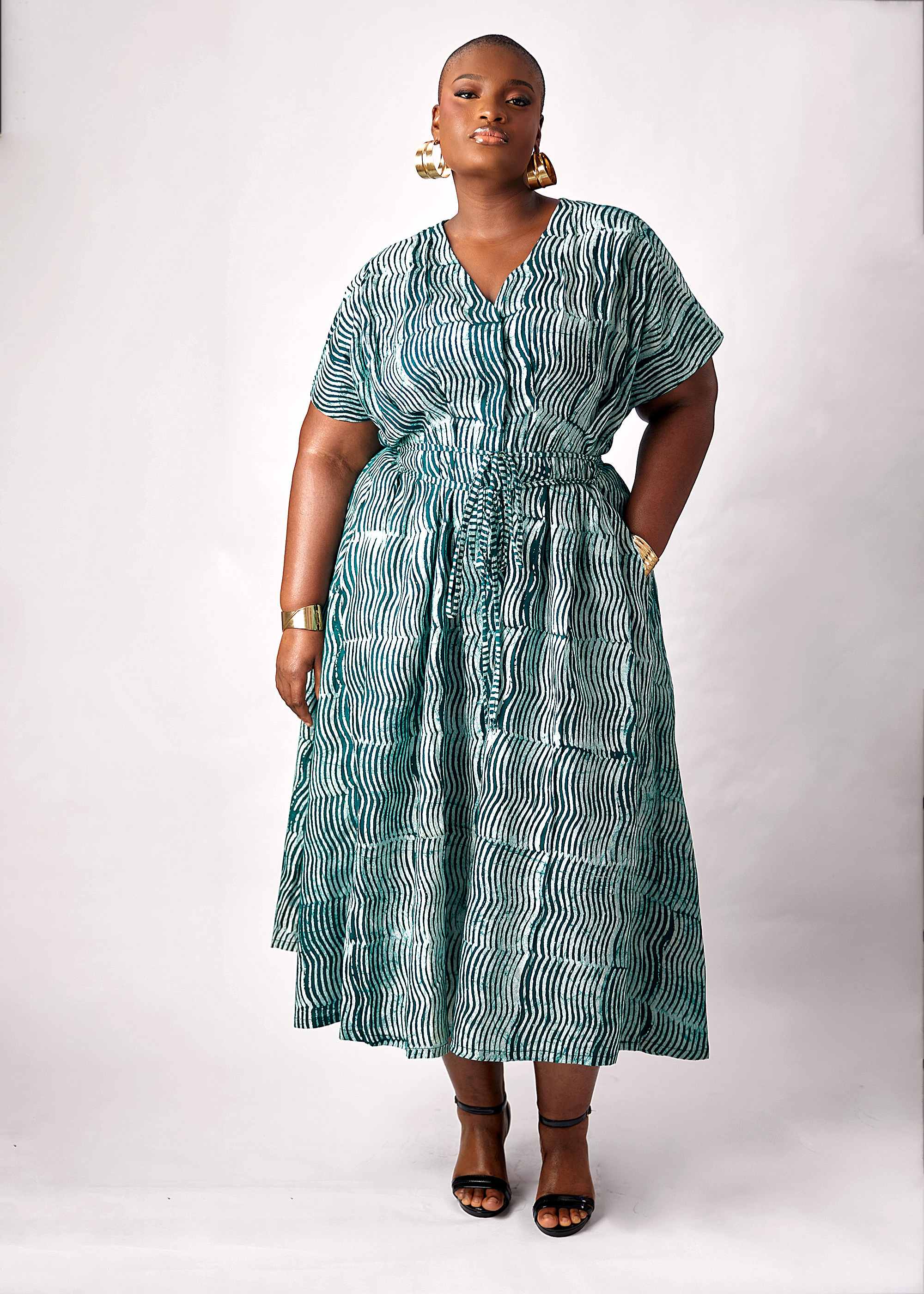 Hand-dyed Waves Dress
