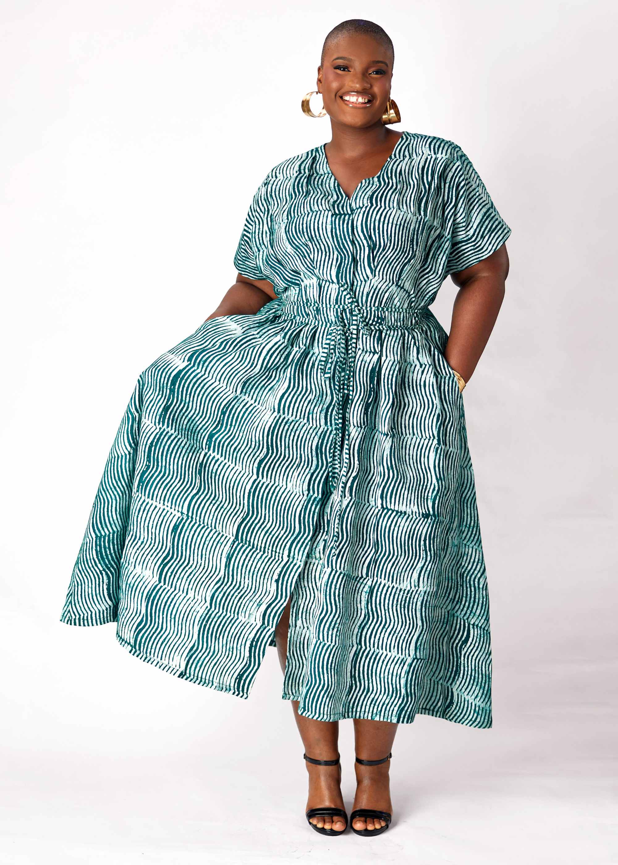 Hand-dyed Waves Dress