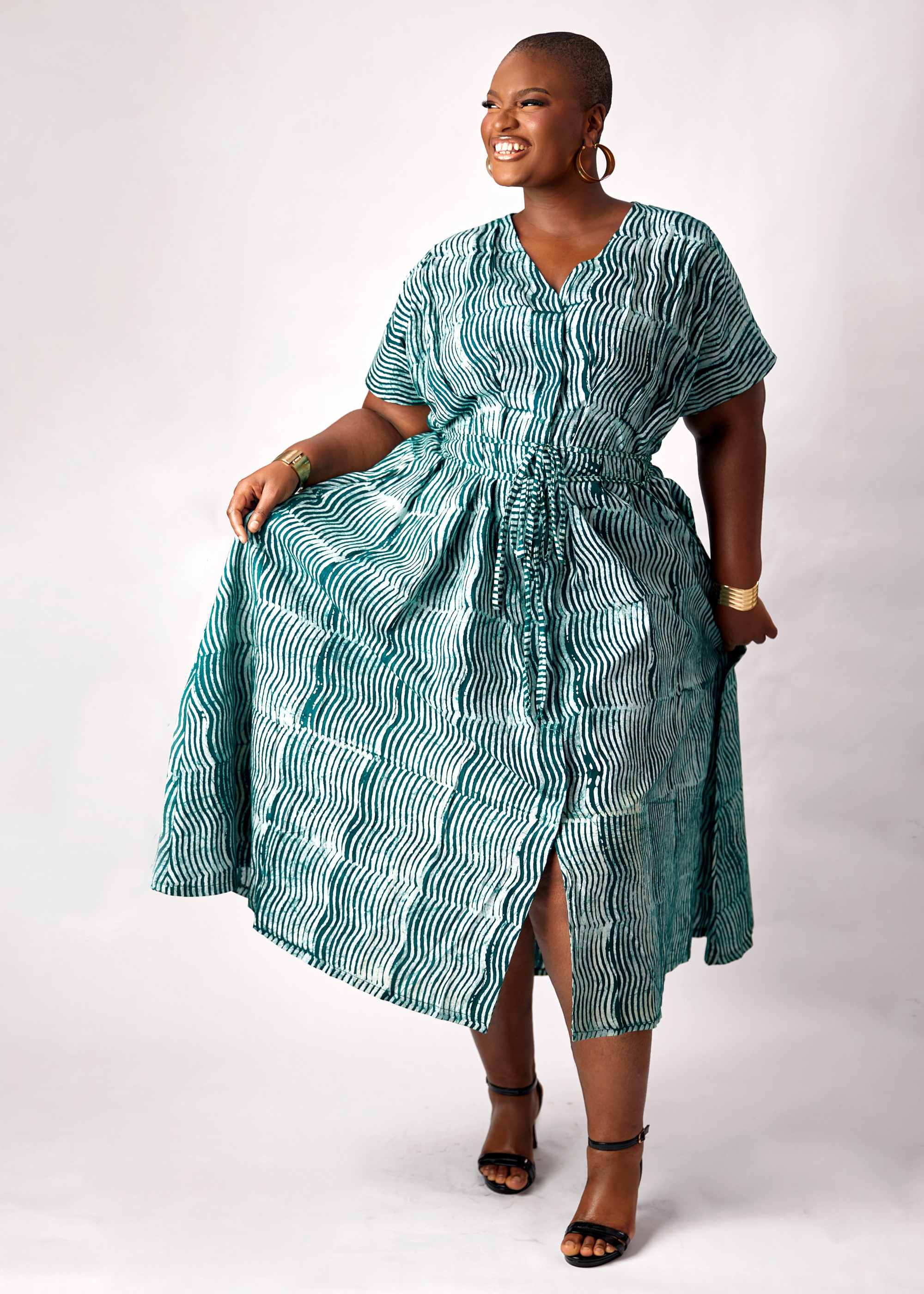Hand-dyed Waves Dress