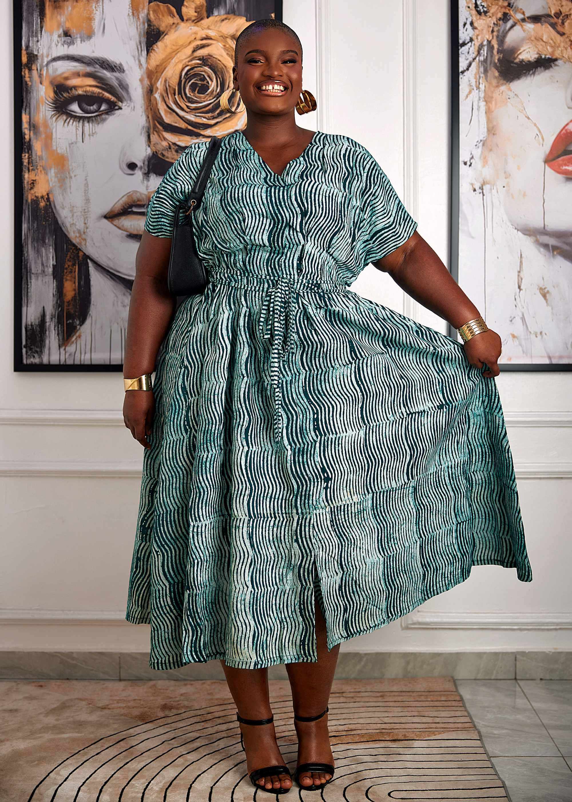 Hand-dyed Waves Dress
