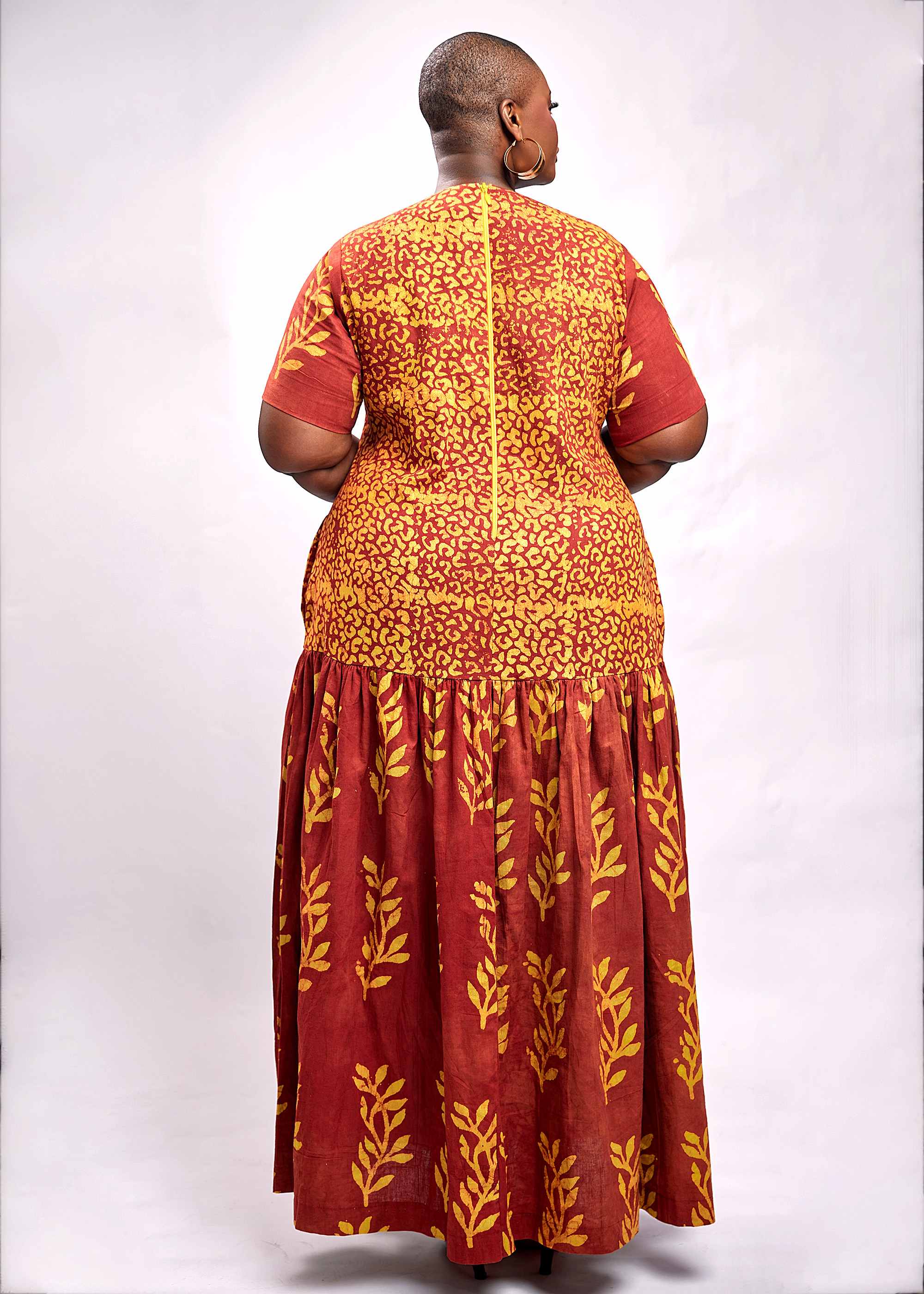 Writing Maxi Dress (Hand-dyed)