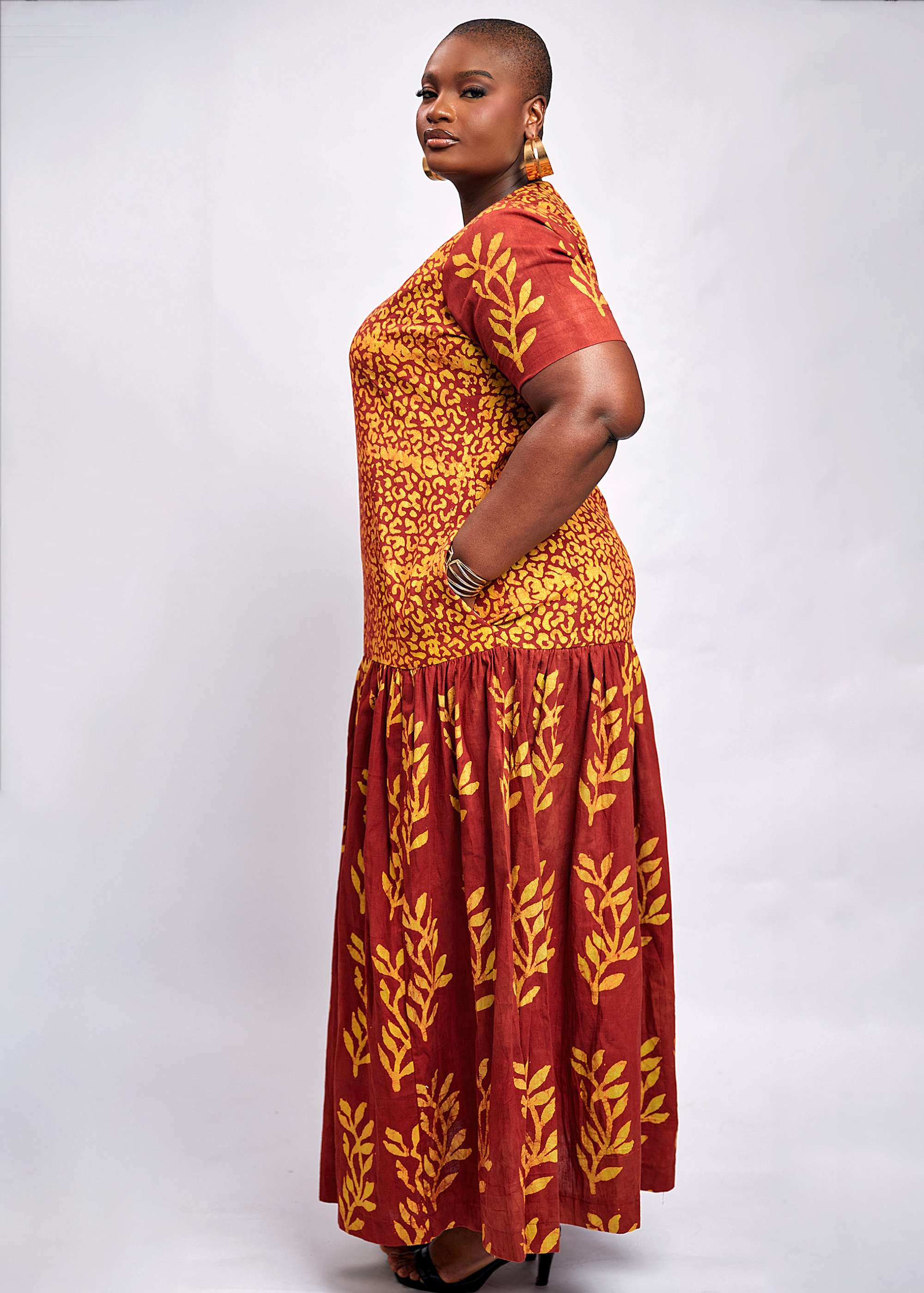Hand-dyed Wild Maxi Dress