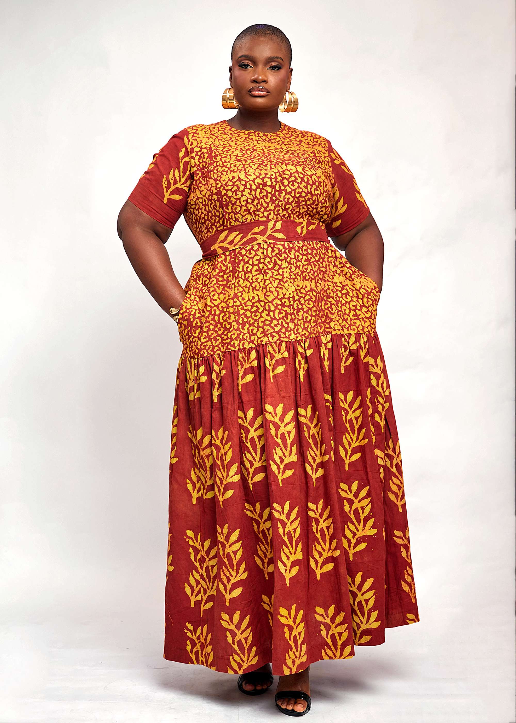 Hand-dyed Wild Maxi Dress