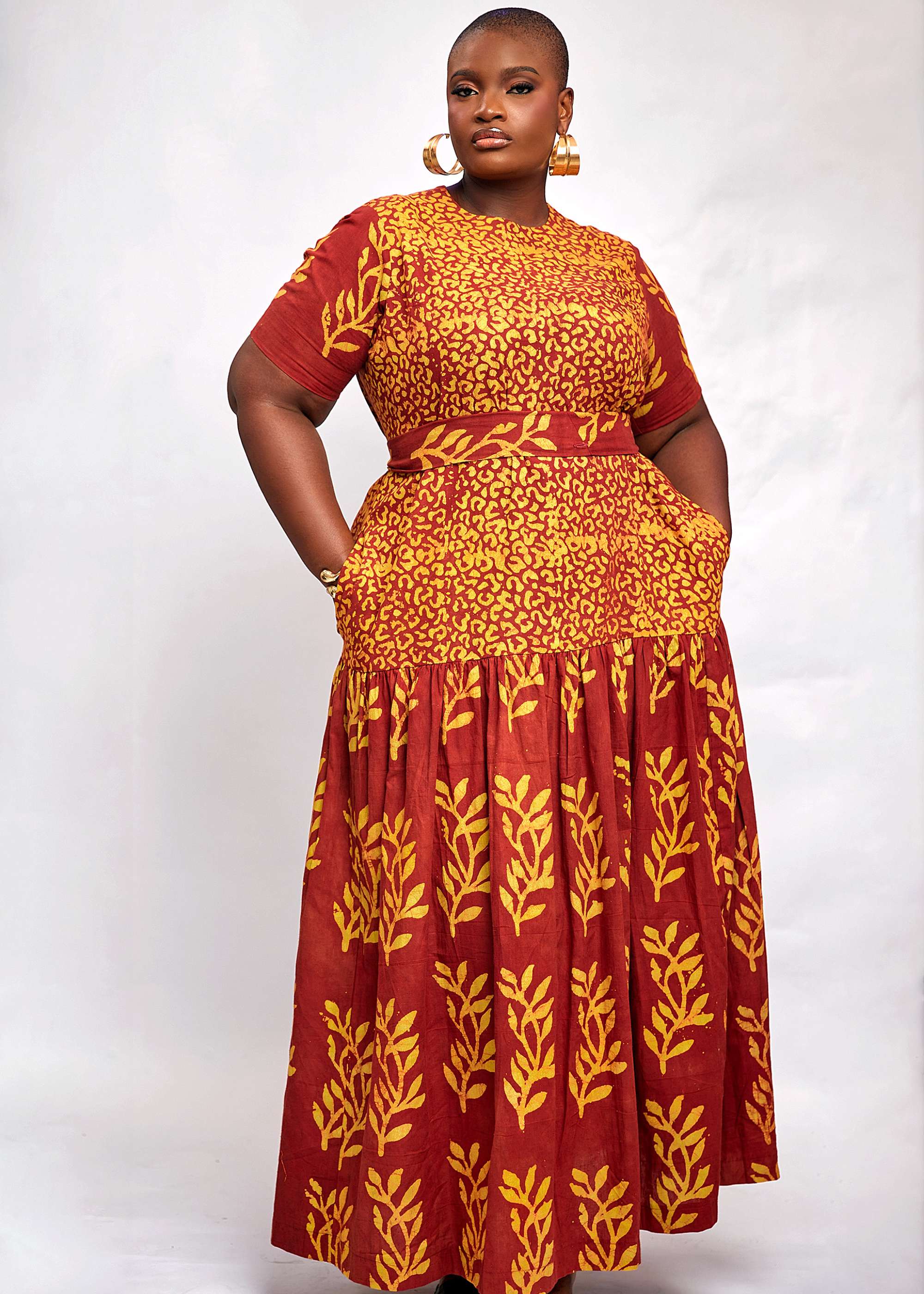 Hand-dyed Wild Maxi Dress