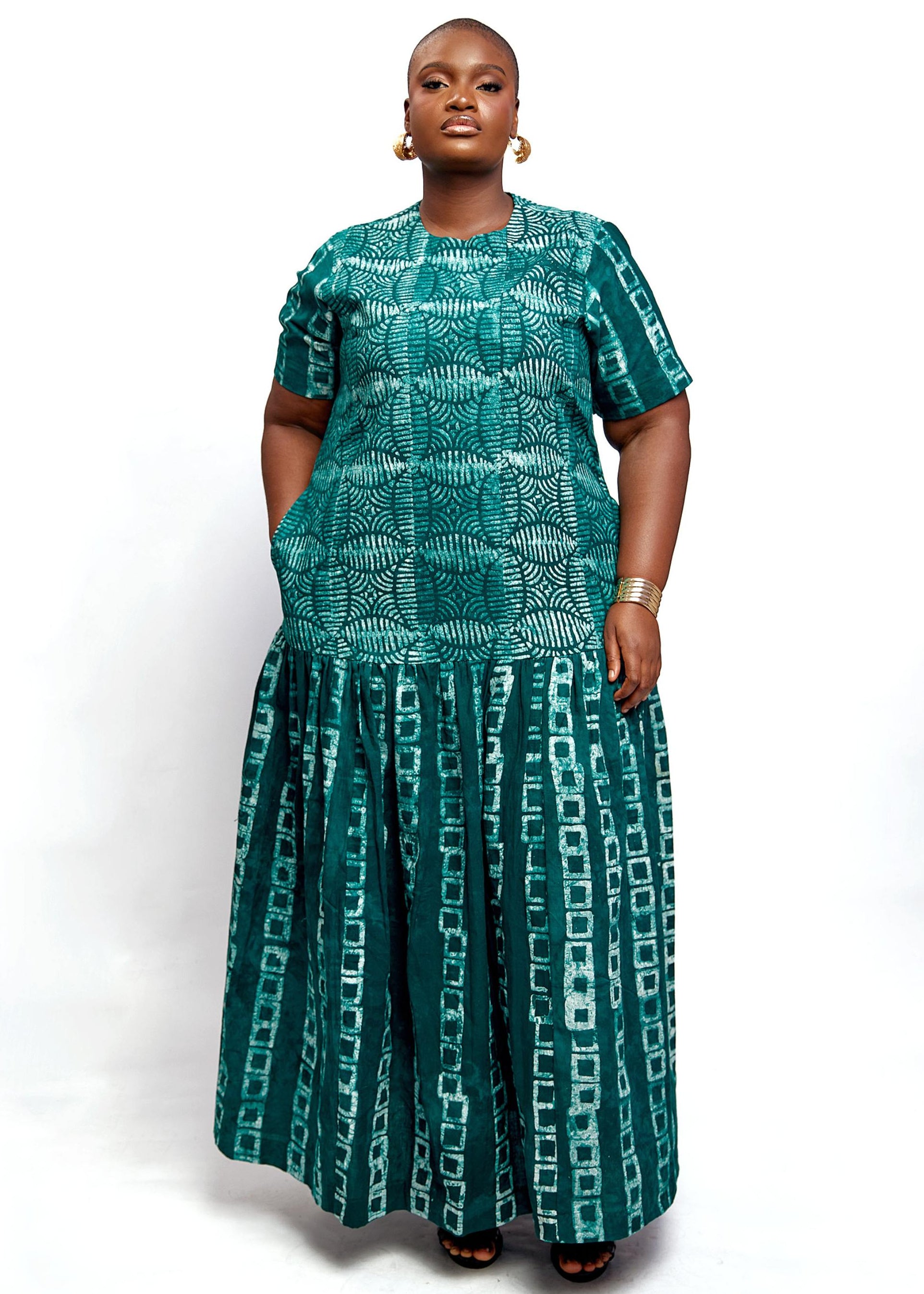Hand-dyed Fan Dress
