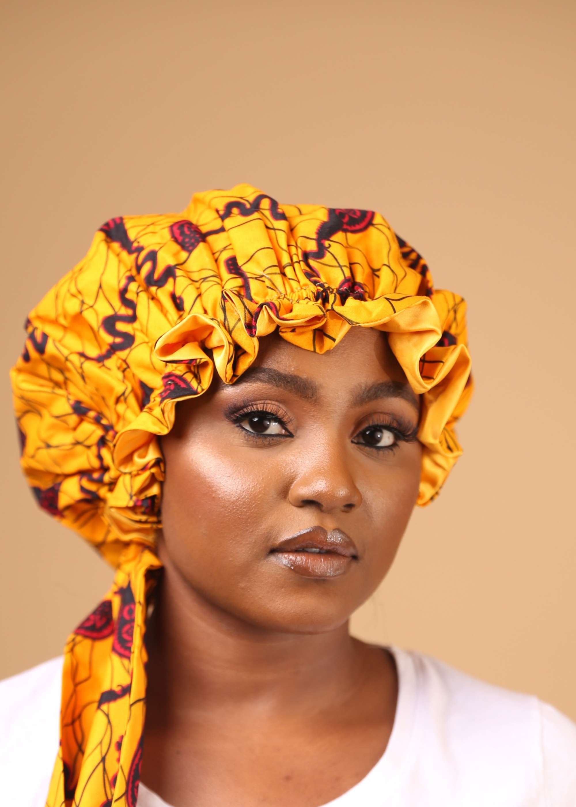 Alake Reversible Satin Bonnet