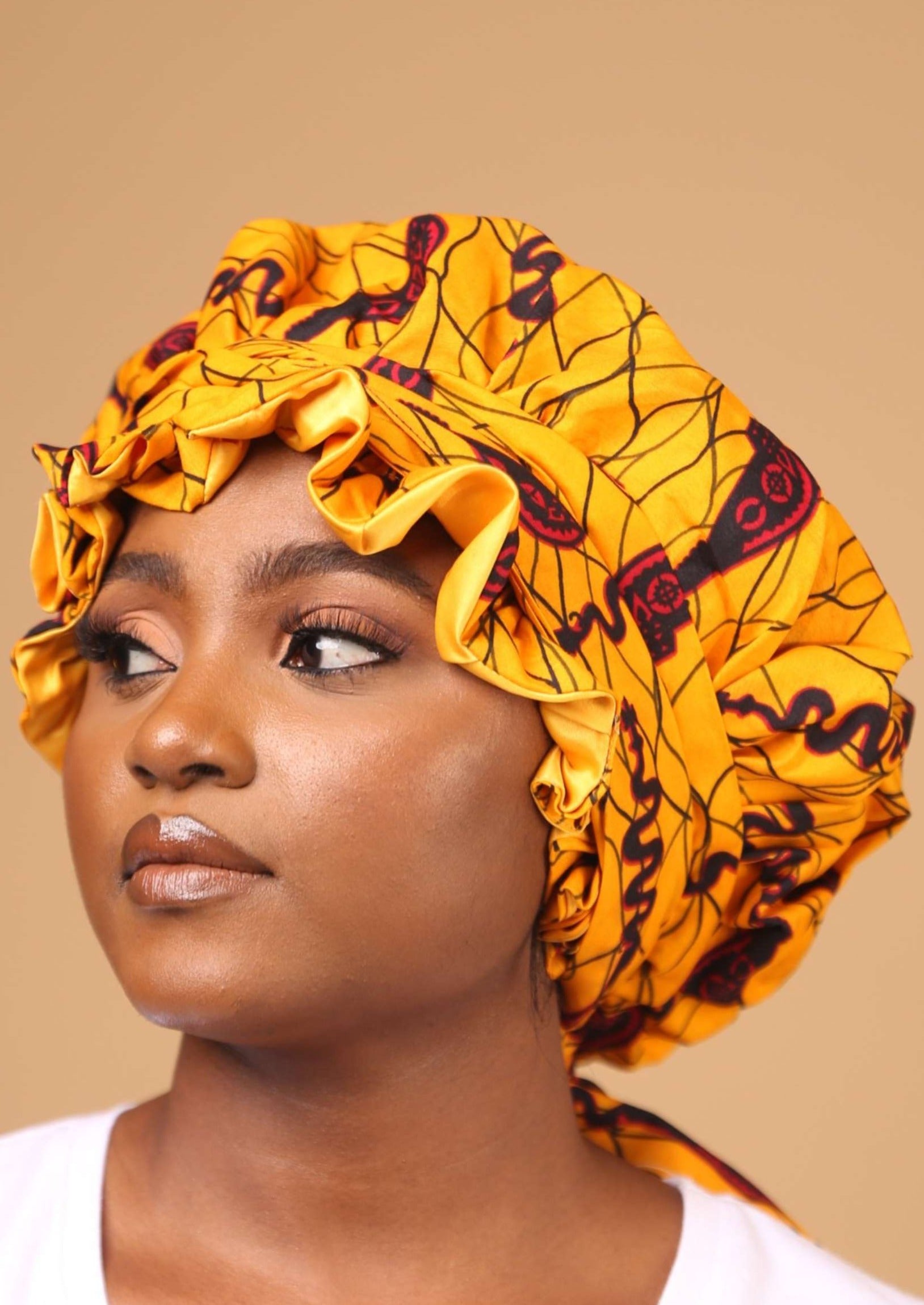 Aduke Reversible Satin Bonnet