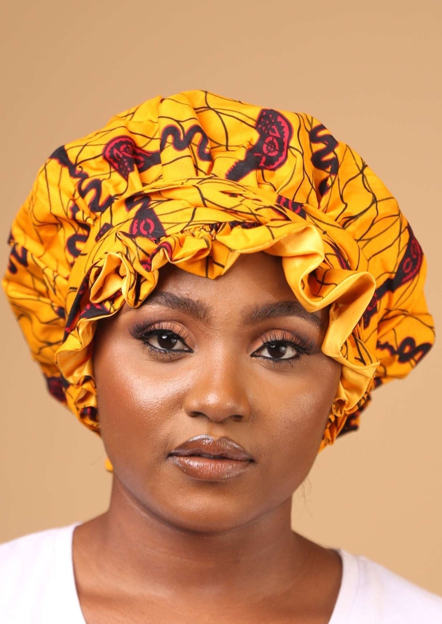 Asike Reversible Satin Bonnet