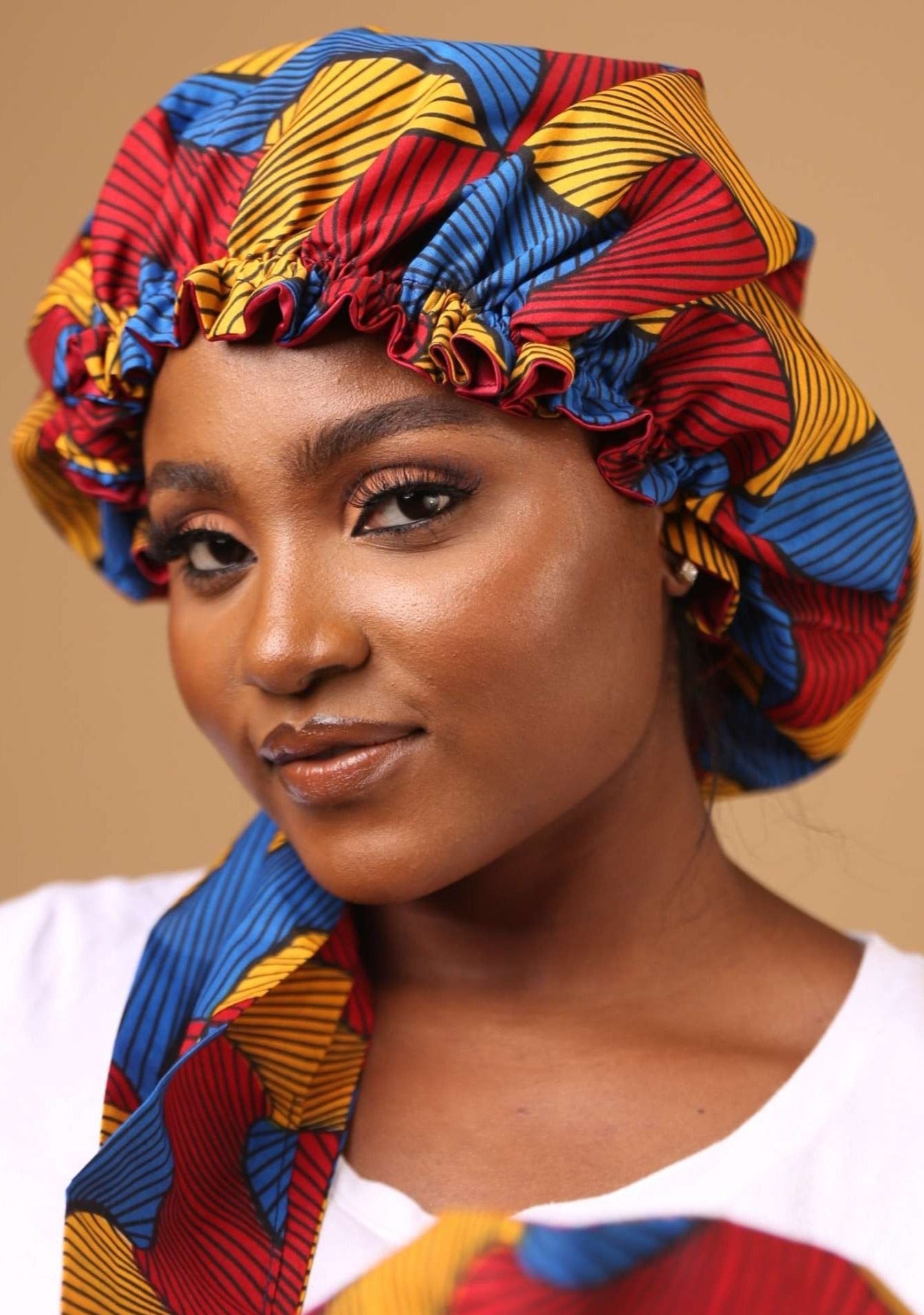 Aduke Reversible Satin Bonnet