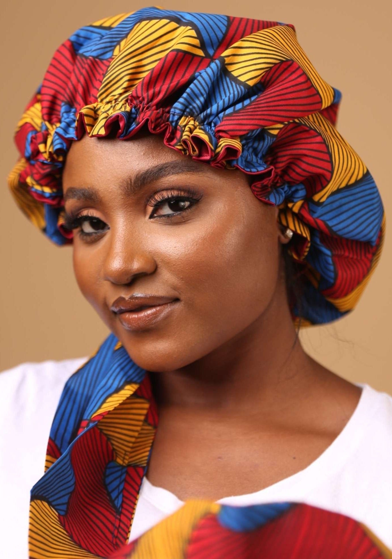 Alake Reversible Satin Bonnet