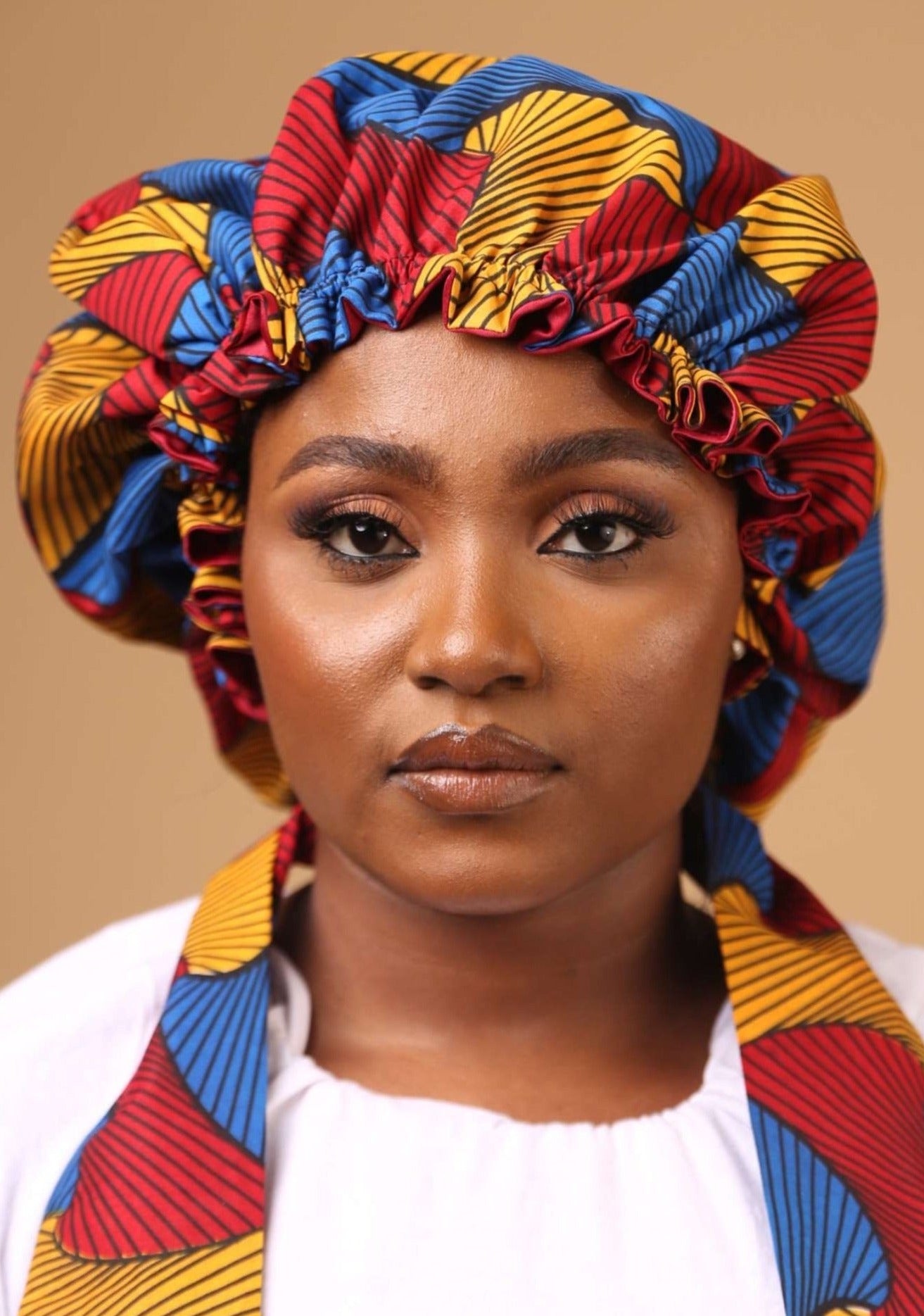 Aduke Reversible Satin Bonnet