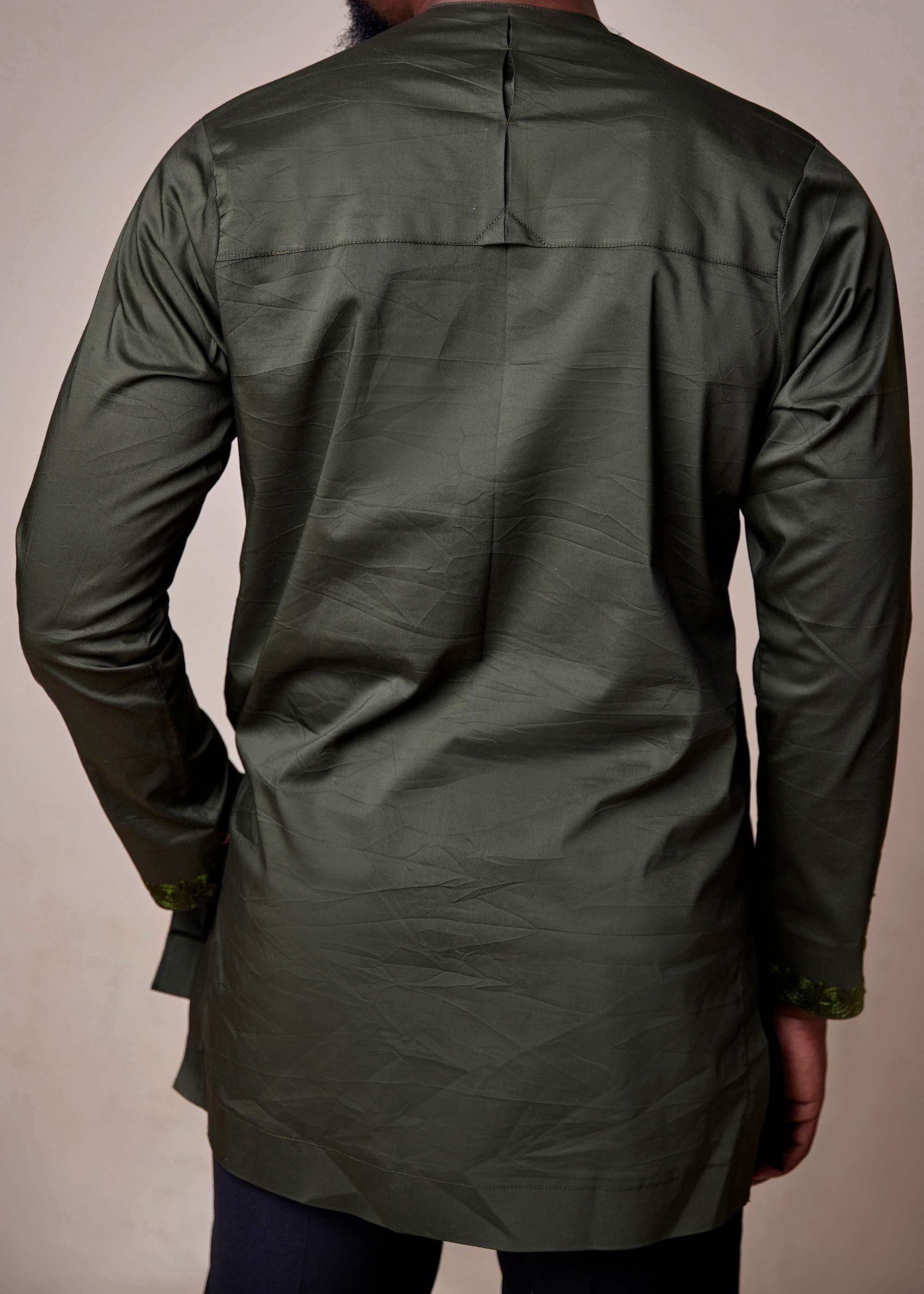 Oloye Embroidered Shirt (Grey)