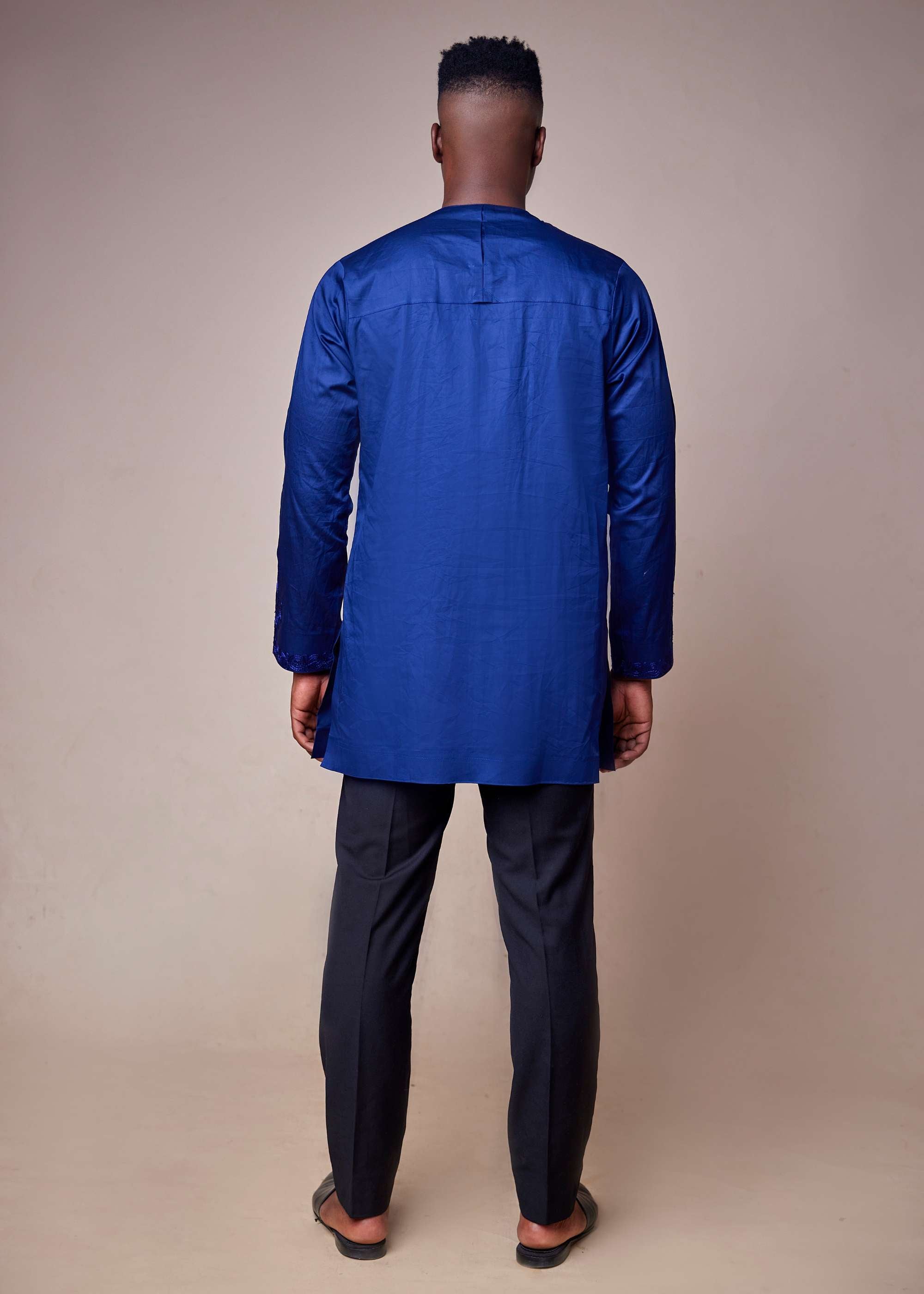 Oloye Embroidered Shirt (Blue)