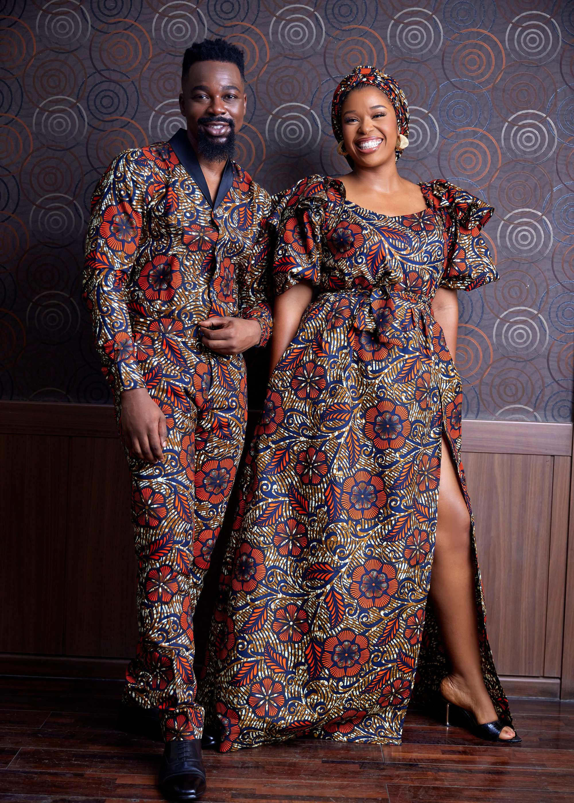 Flower Tuxedo Shirt and Pants Set