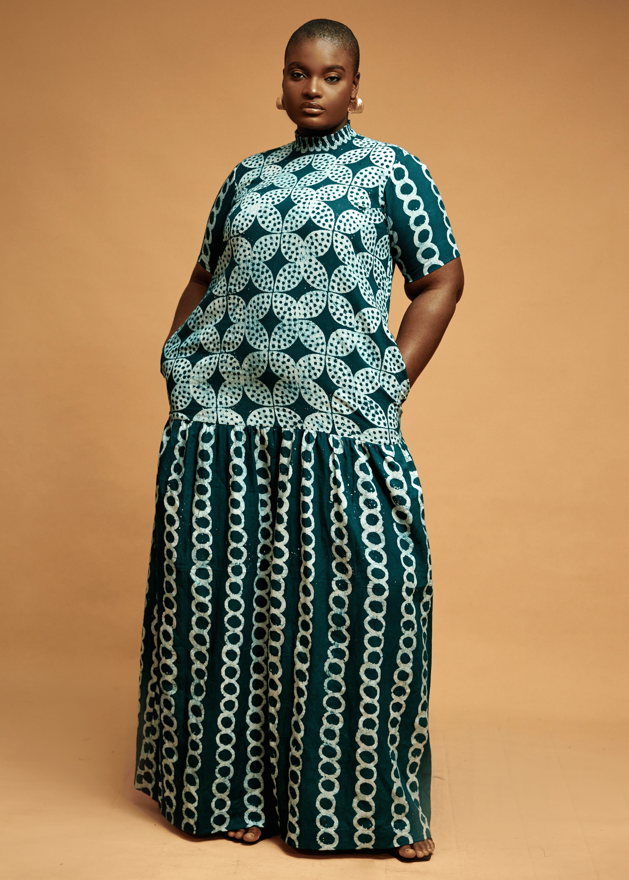 Flower Maxi Dress (Hand-dyed)