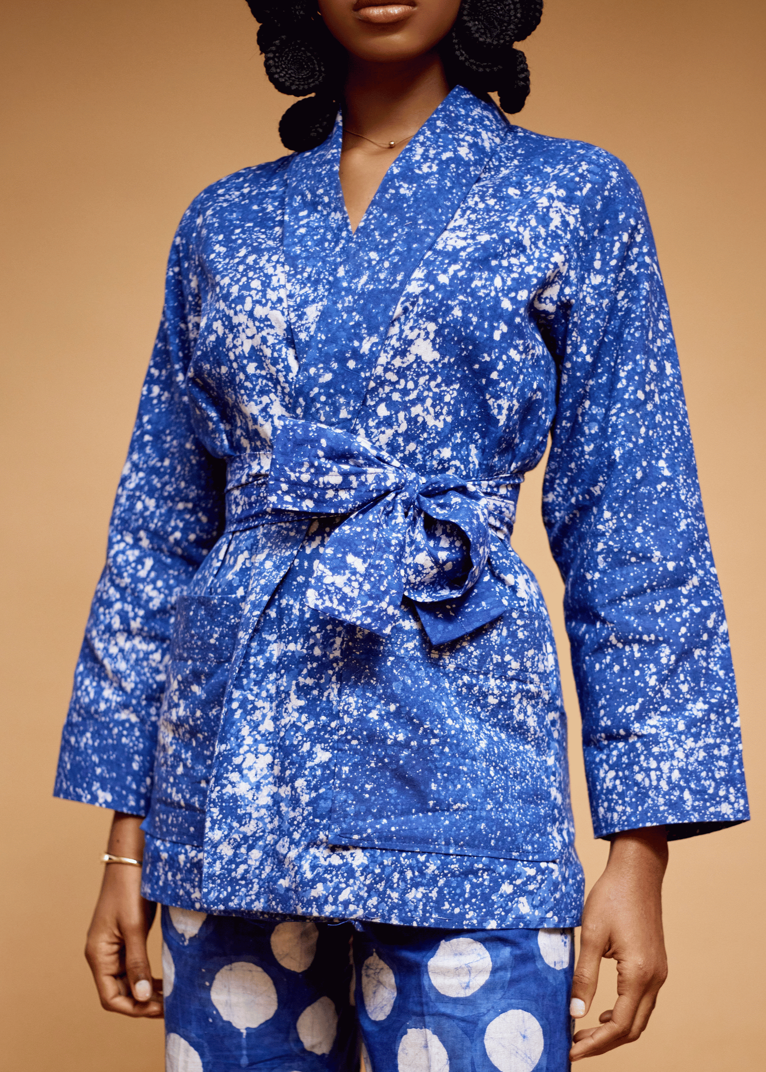 Splash Kimono  Jacket (Hand-dyed)